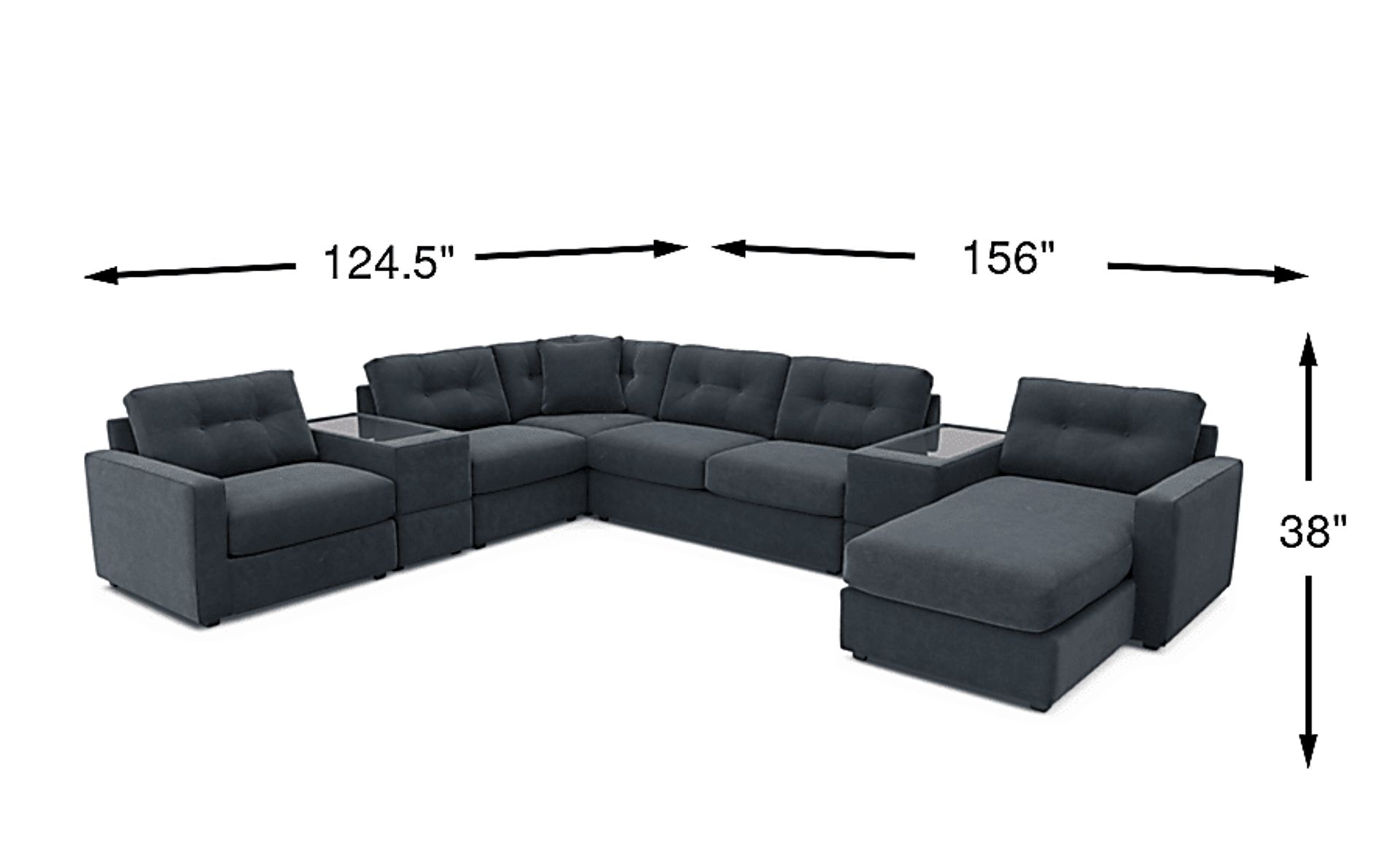 Dimension Image. Please refer to the Dimension Tab on this page for dimension details.