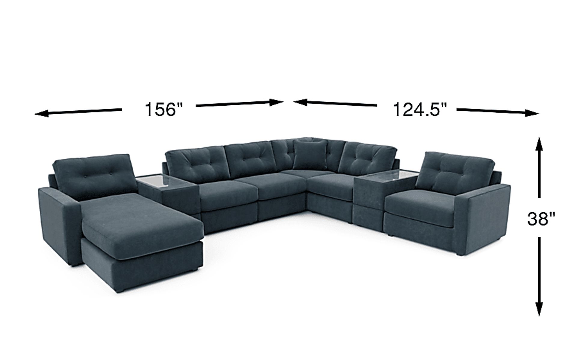 Dimension Image. Please refer to the Dimension Tab on this page for dimension details.