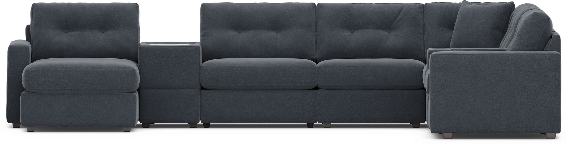 Indigo 8 Pc Power Reclining ModularOne with Media Consoles - Image 3