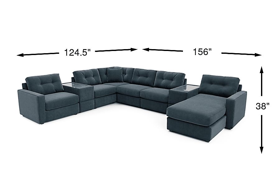 8 Pc Power Reclining ModularOne - Thumbnail 2