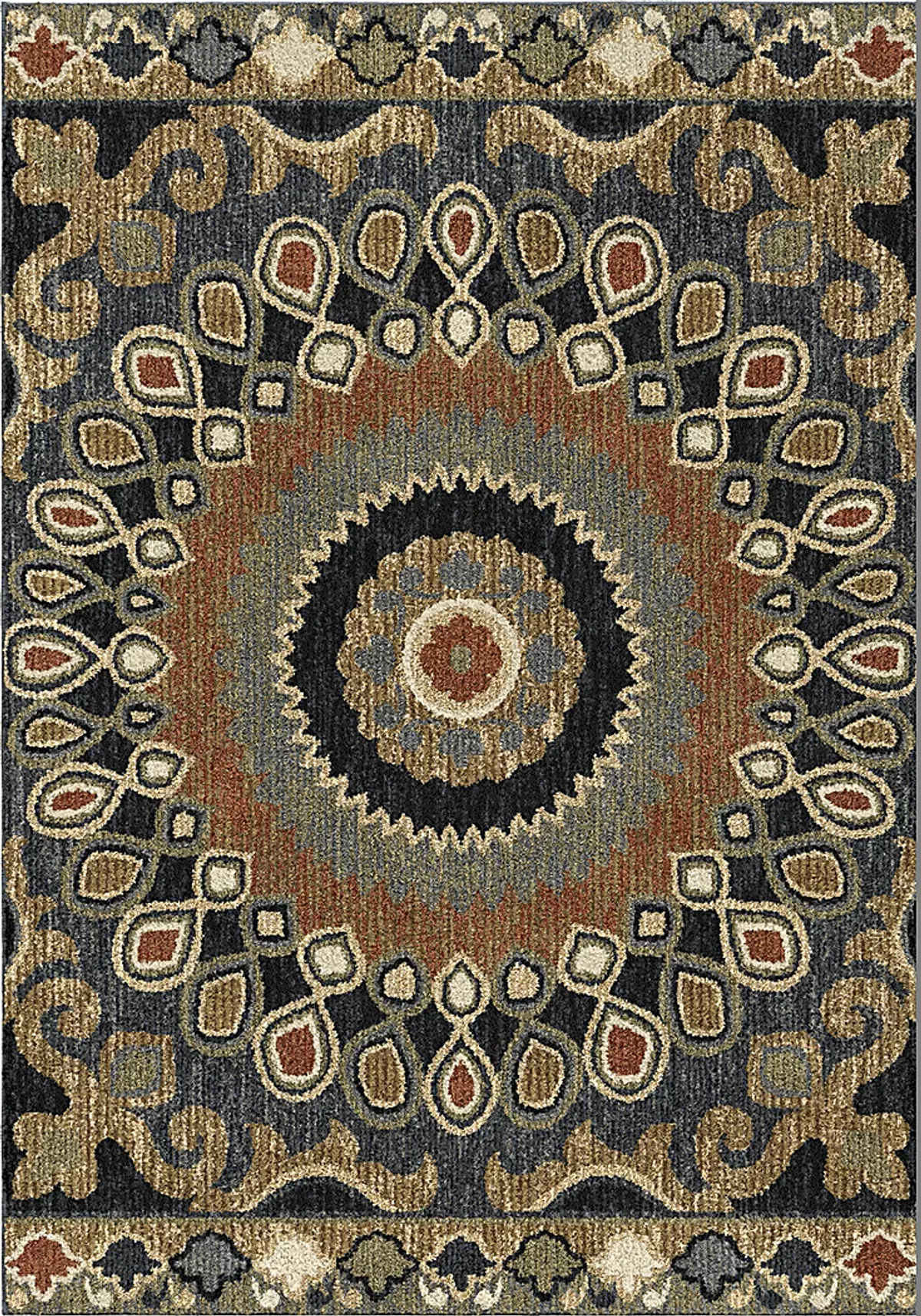 Indochine Brown Rug | Rooms to Go