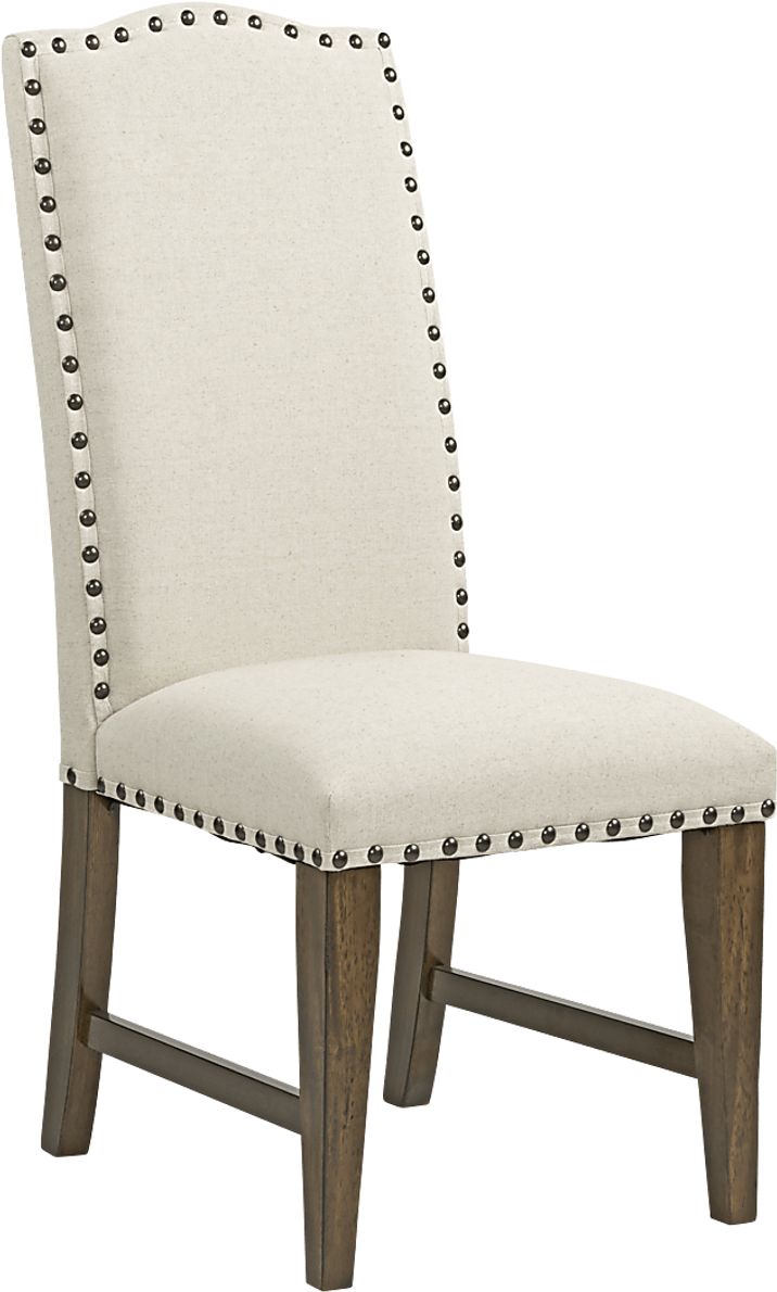 Industrial Court Oatmeal Side Chair