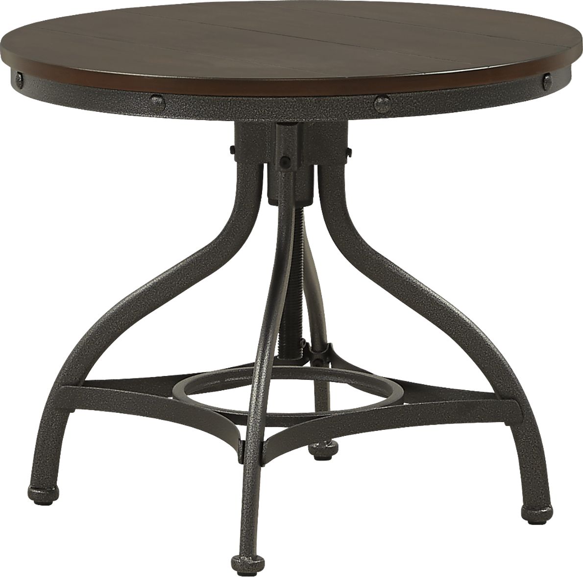 Industrial Place II Cherry Adjustable End Table Rooms To Go