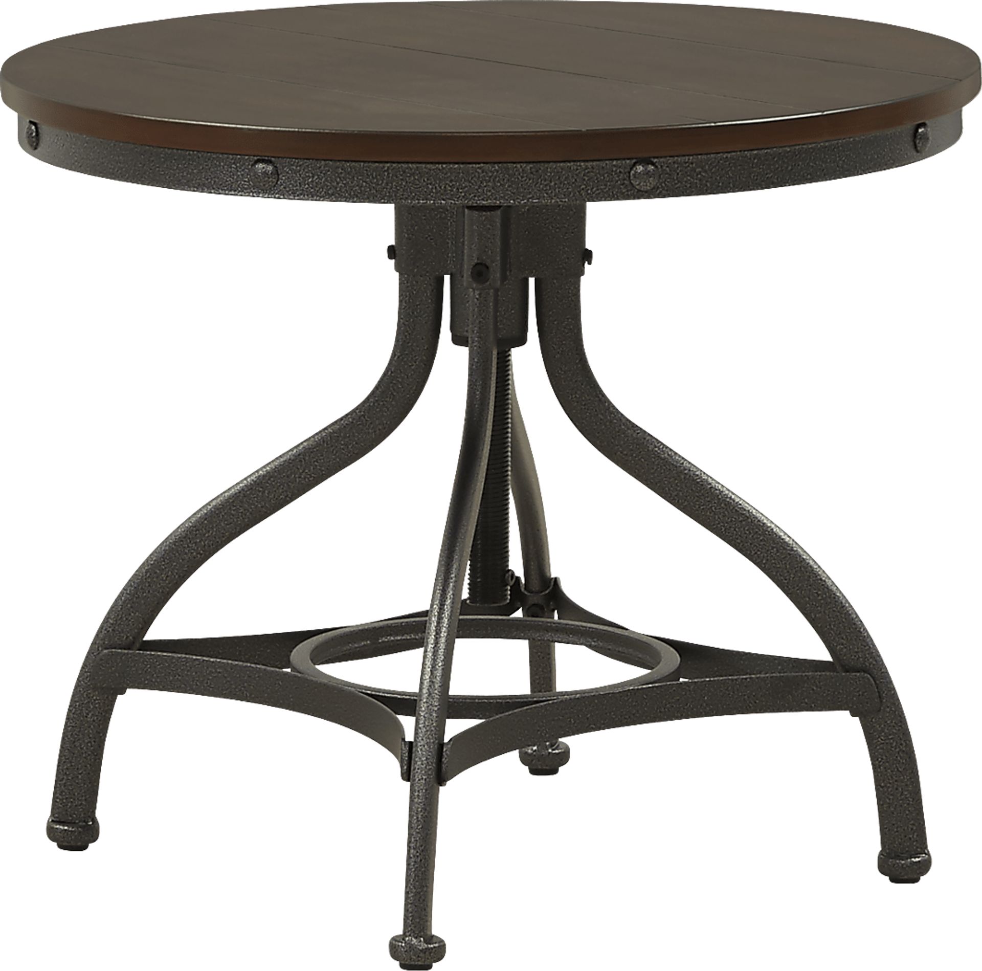 Industrial Place II Cherry Adjustable End Table - Image 3