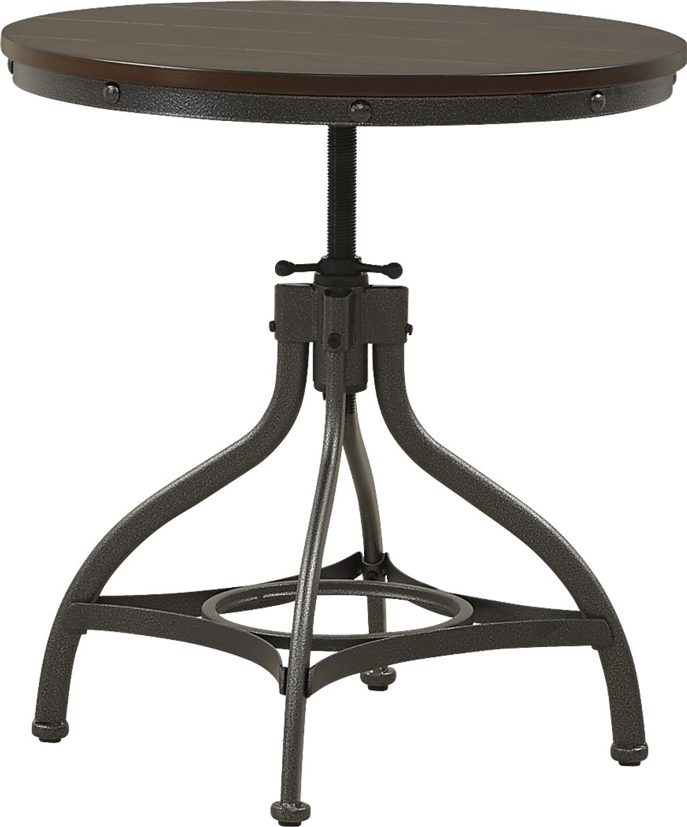 Industrial Place II Dark Cherry Wood End Table Rooms To Go