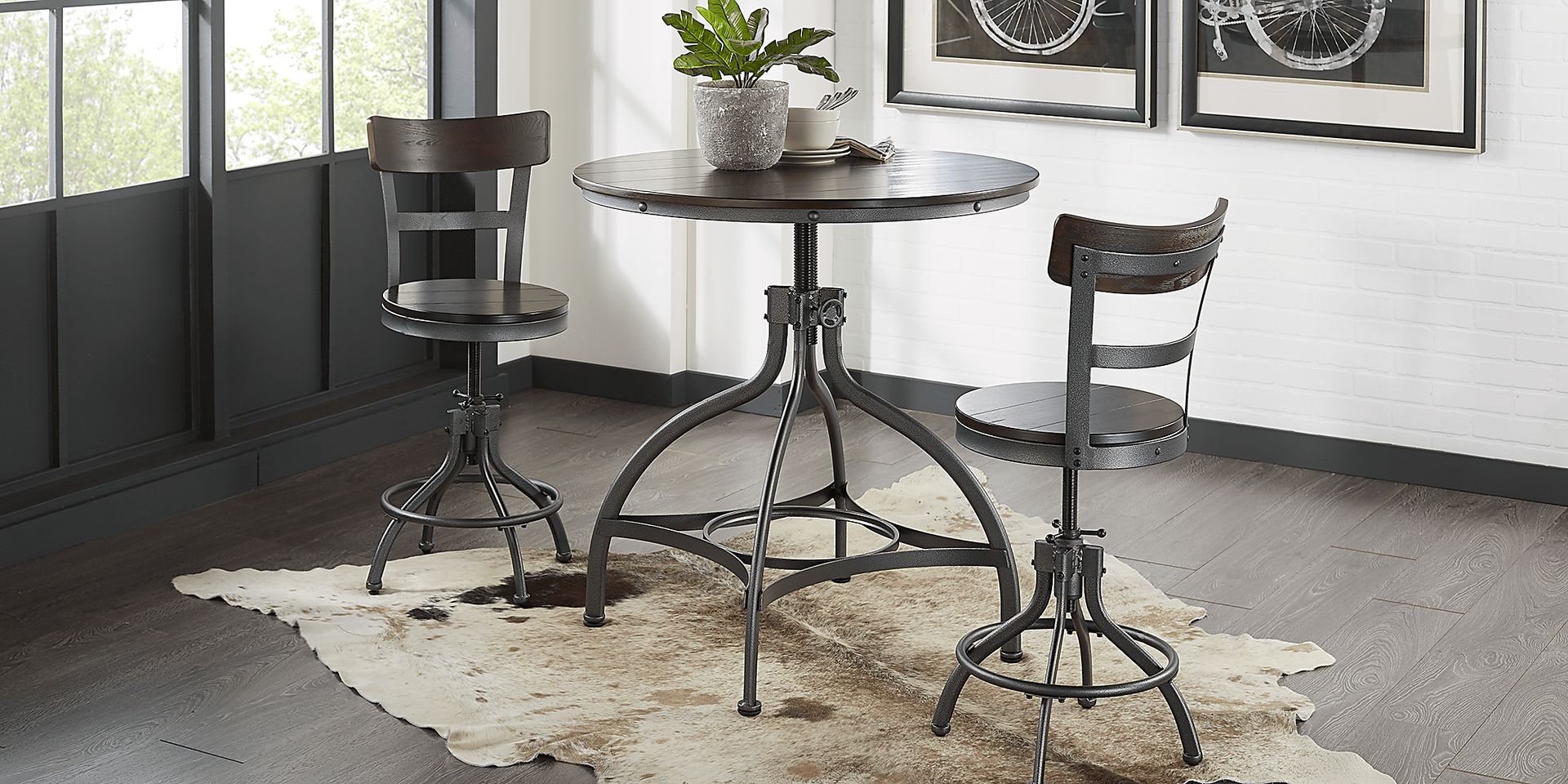 Industry Place Cherry 3 Pc Dining Set - Image 1