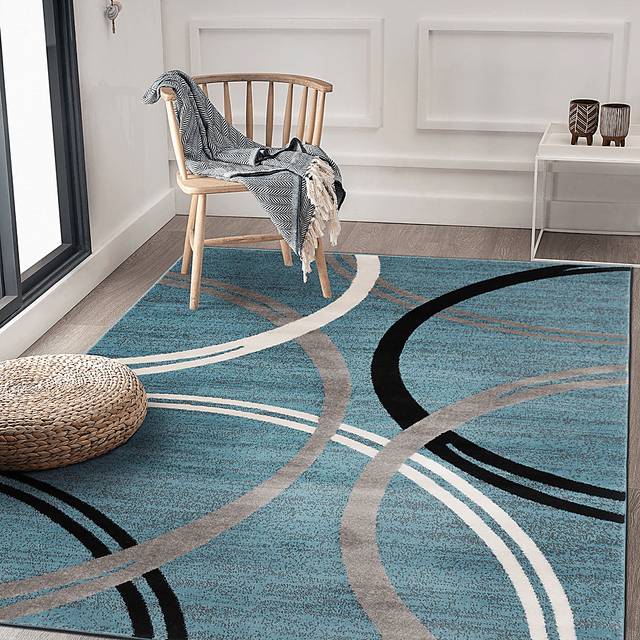 Ineran Blue 5'3 x 7'3 Rug - Thumbnail - Image 3