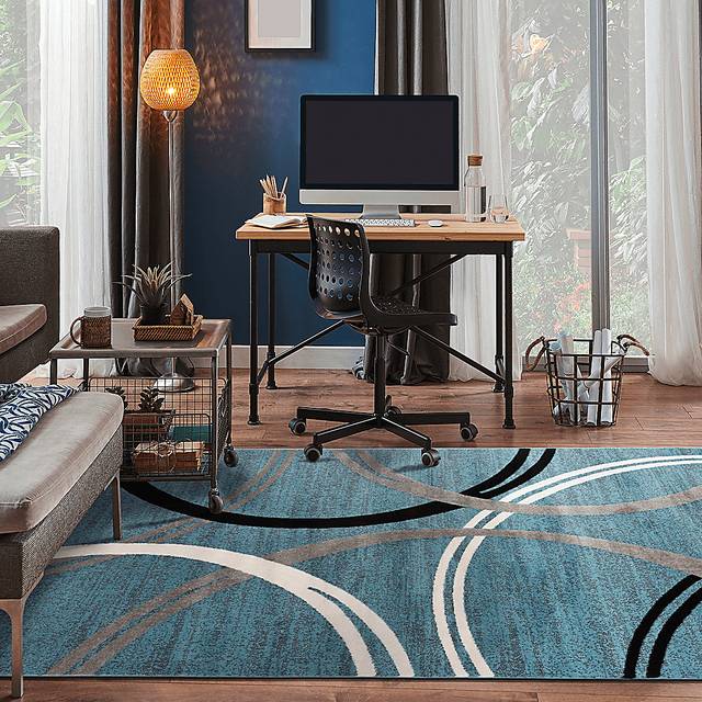 Ineran Blue 5'3 x 7'3 Rug - Thumbnail - Image 5