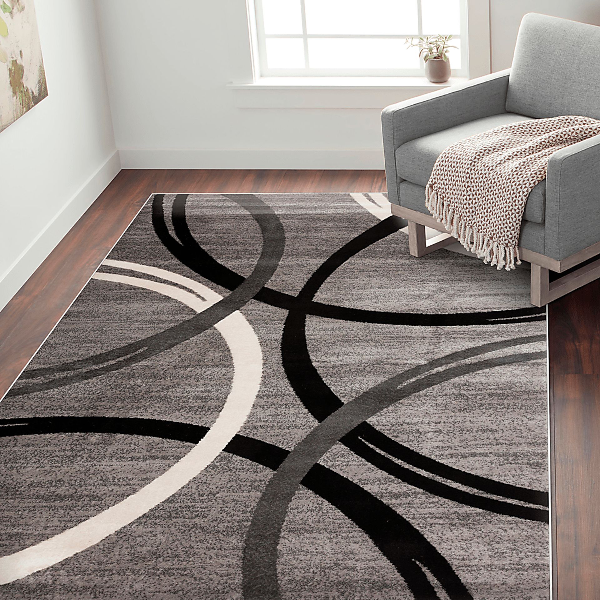 Ineran Gray 7'10 x 10'2 Rug - Image 3