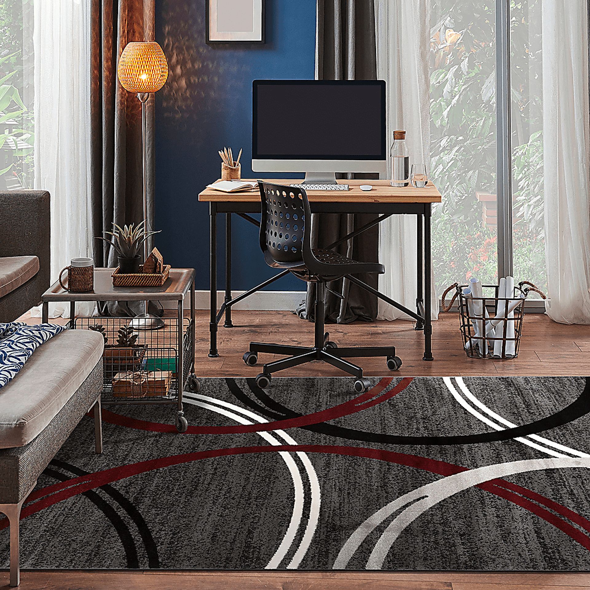 Ineran Red 5'3 x 7'3 Rug - Image 4