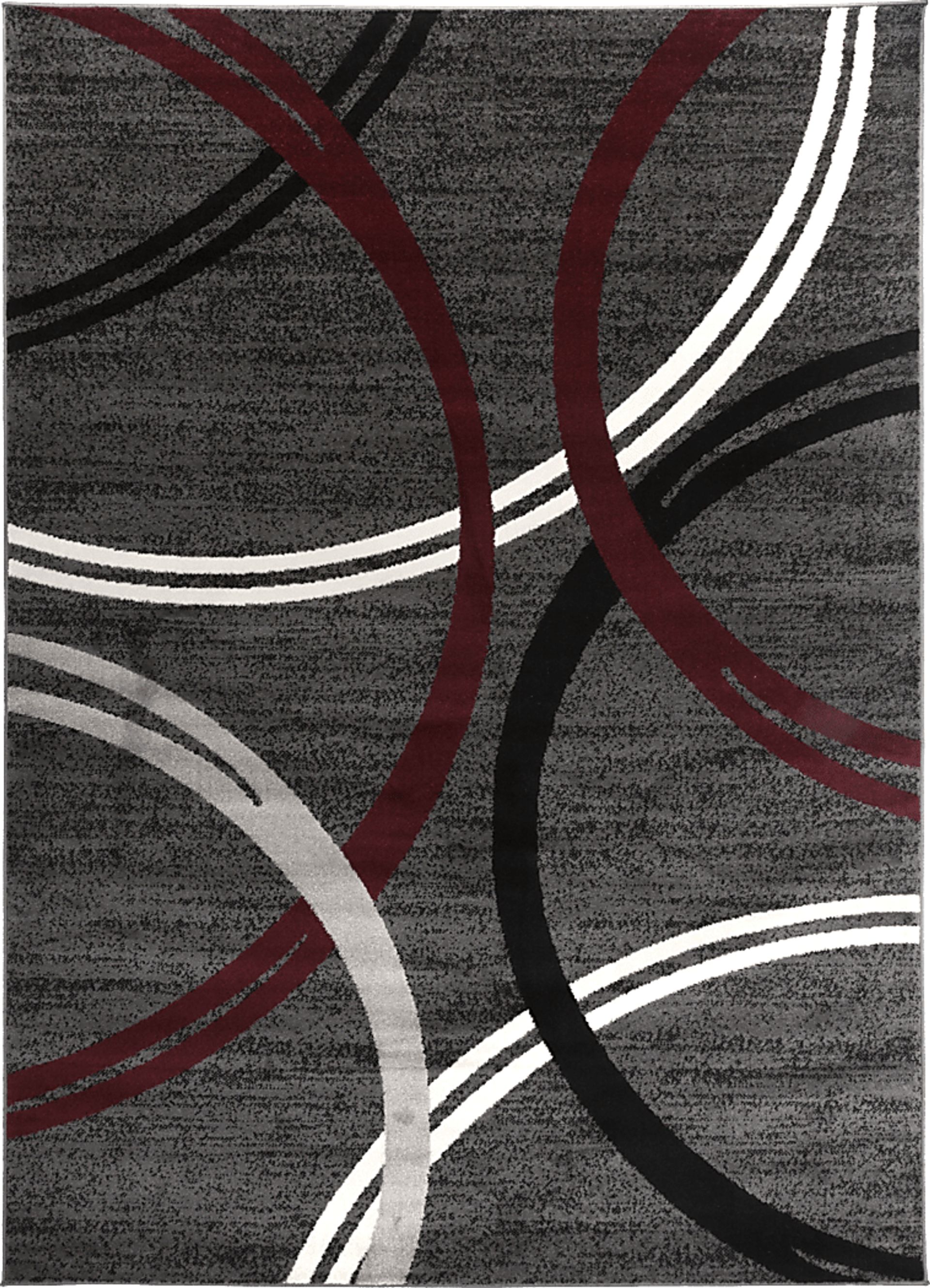 Ineran Red 5'3 x 7'3 Rug - Image 1