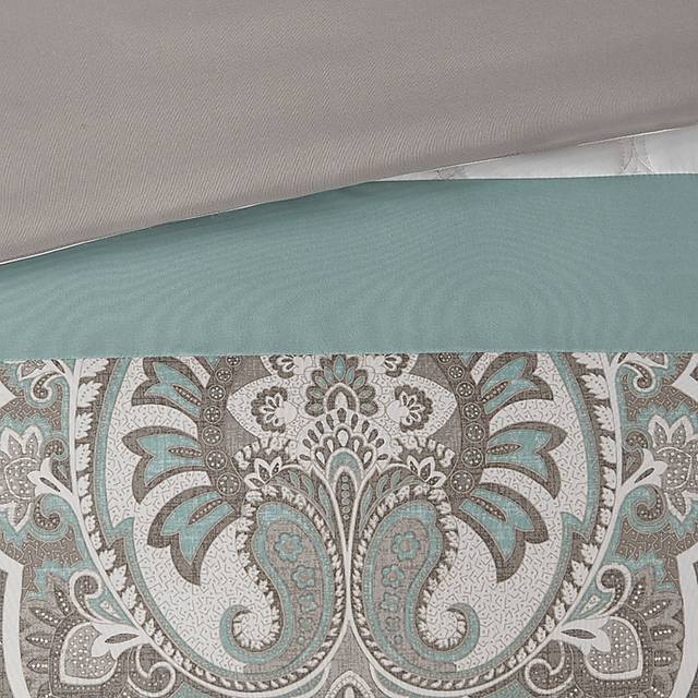 Inerness Green 8 Pc Queen Comforter Set - Thumbnail - Image 6