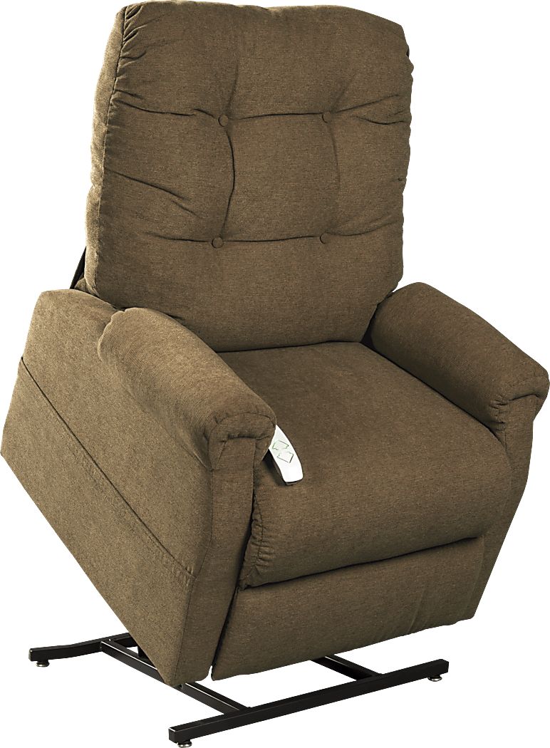 Ingram Camel Brown Polyester Fabric Lift Chair Rooms to Go