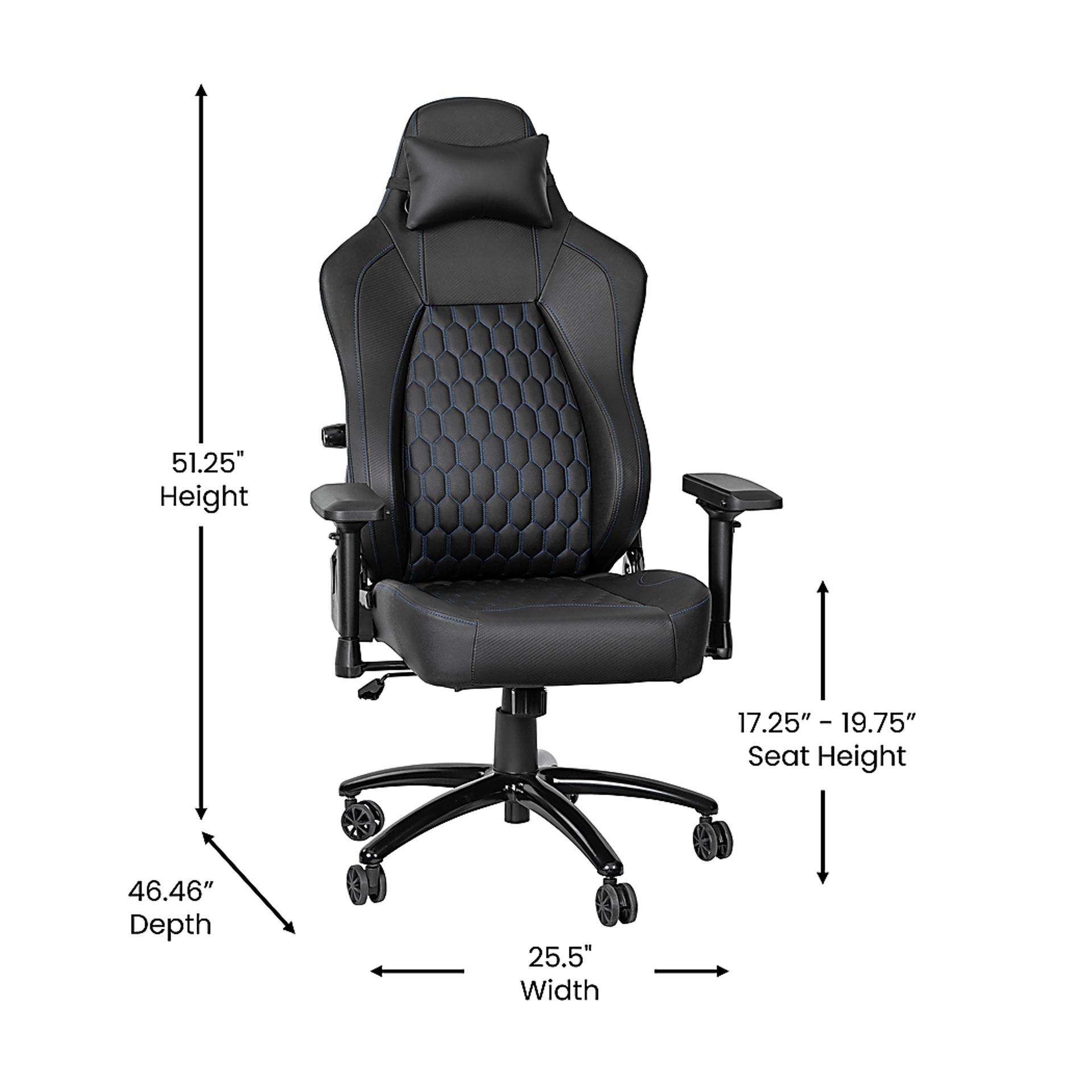 Inishbride Black Office Chair - Image 15