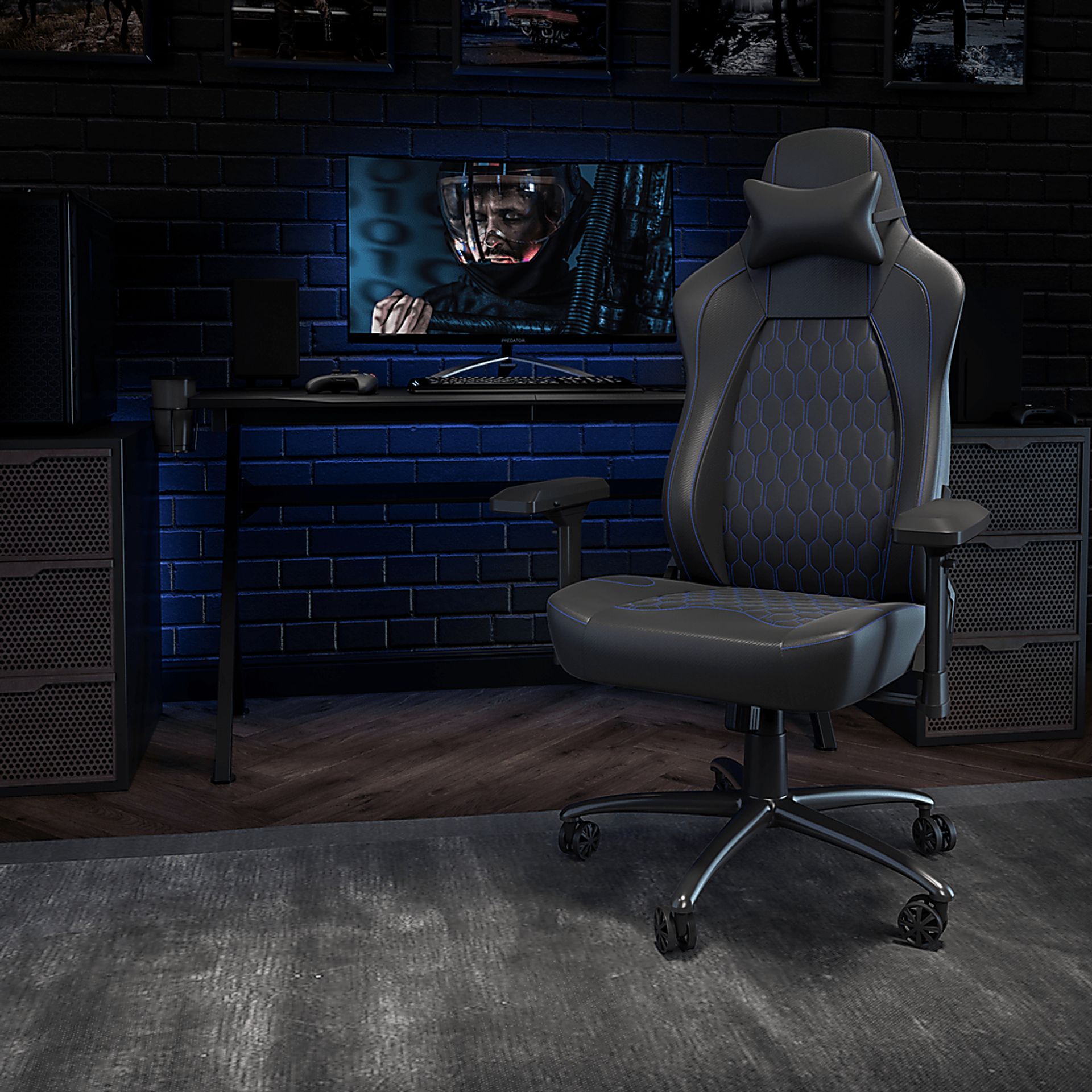 Inishbride Black Office Chair - Image 4