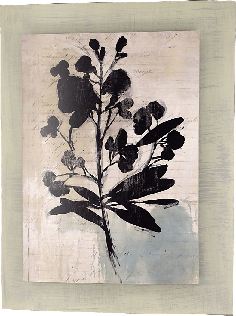 Inky Floral III Indoor/Outdoor Wall Art Rooms To Go