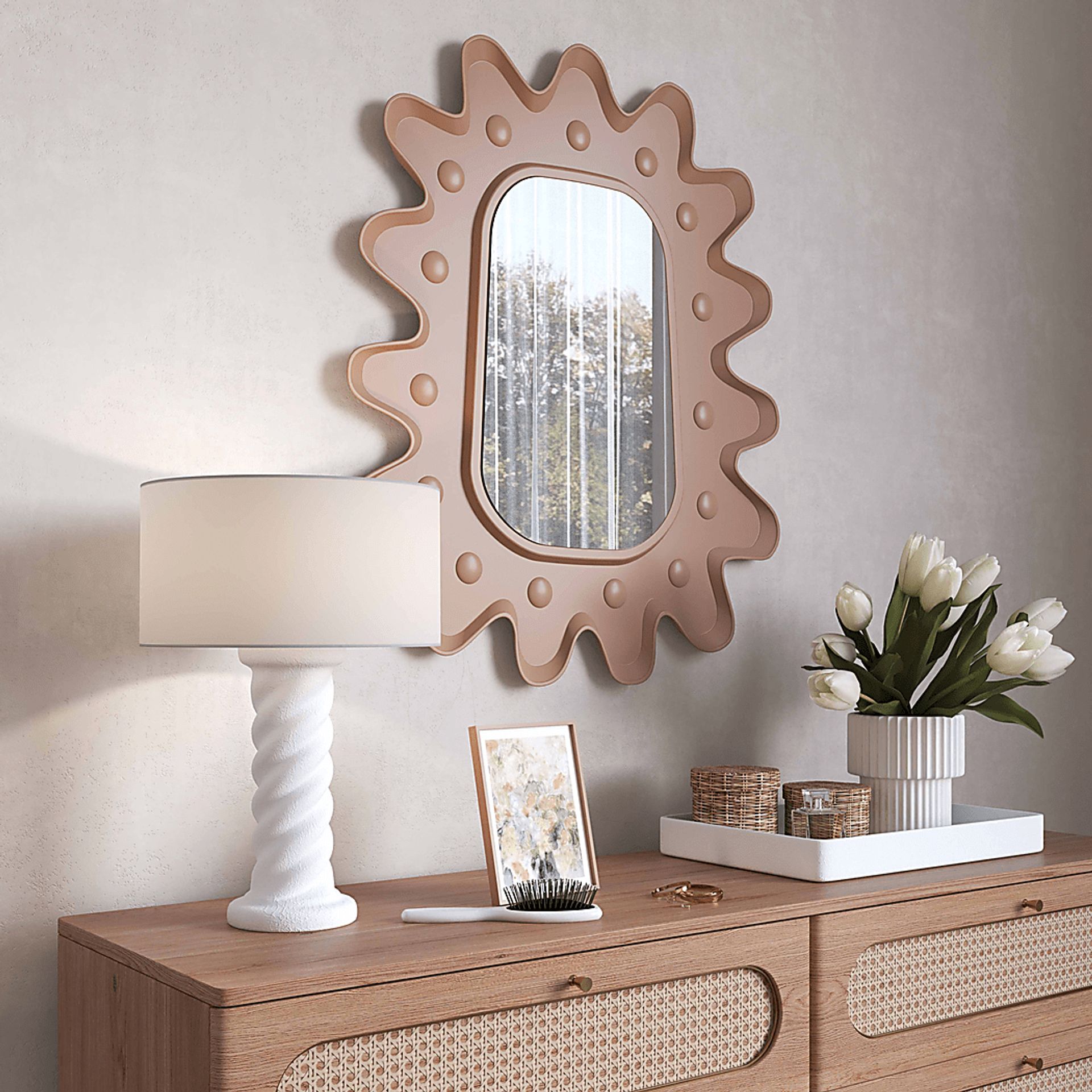 Inlet Hills White Lamp - Image 2