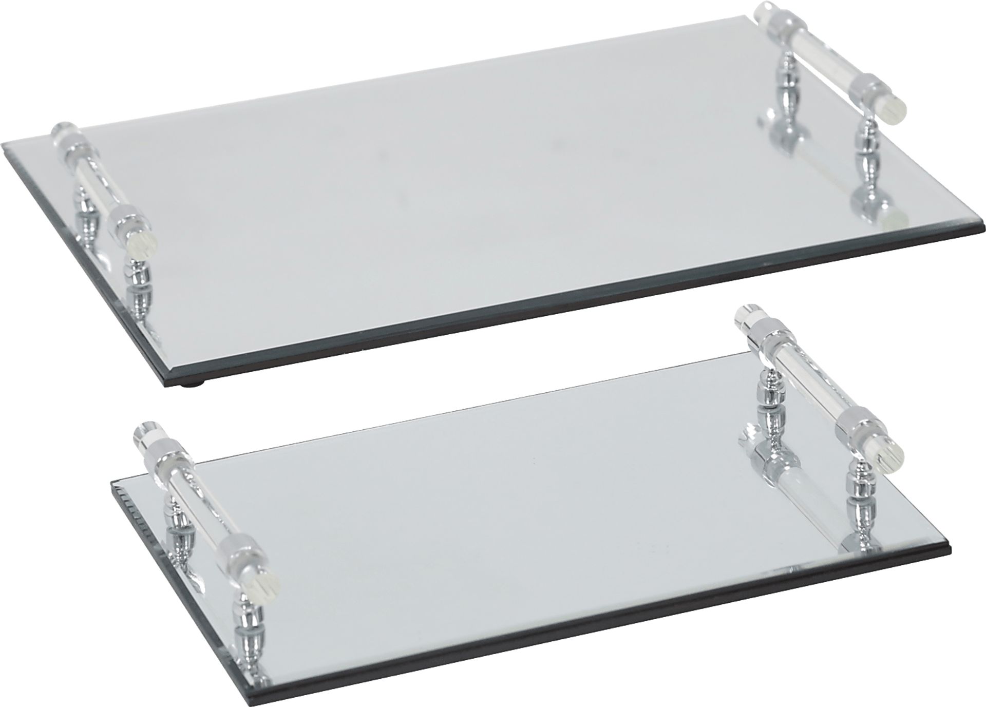 Innerbelt Silver Tray, Set of 2 - Image 1