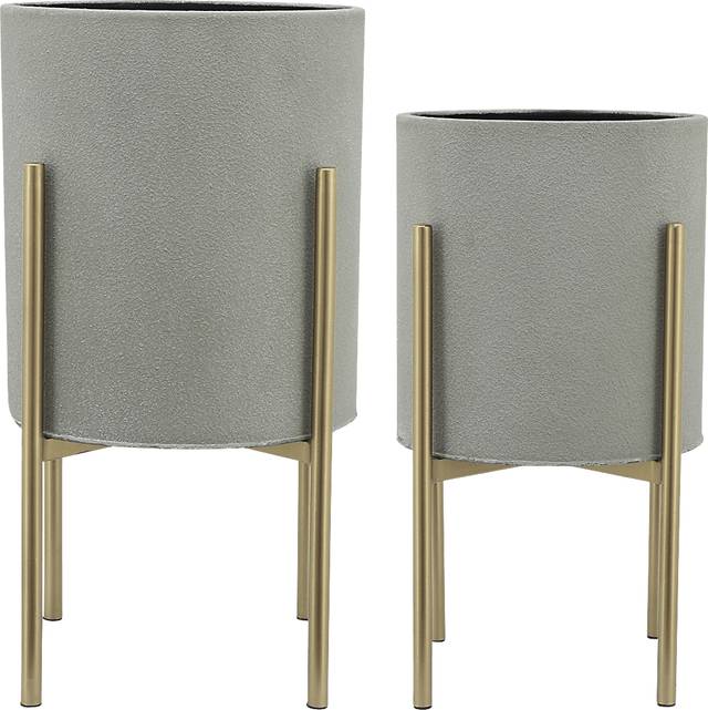 Innglenook Gray Planter, Set of 2 - Thumbnail - Image 1