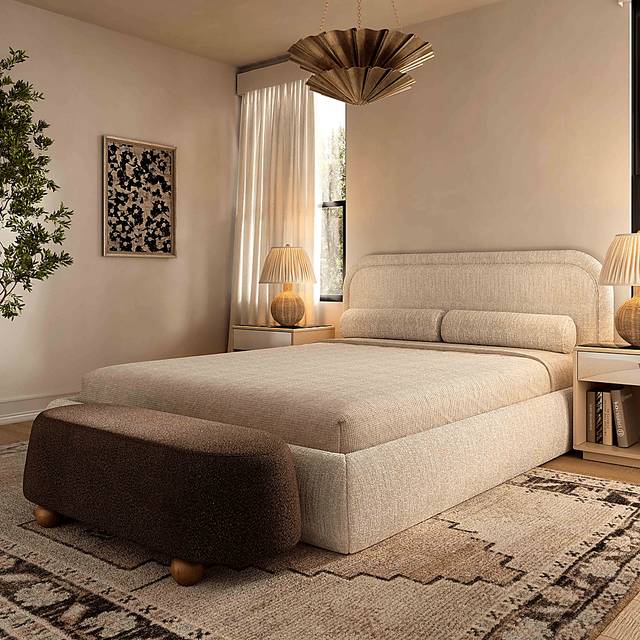 Innitou I Brown Large Ottoman - Thumbnail - Image 2