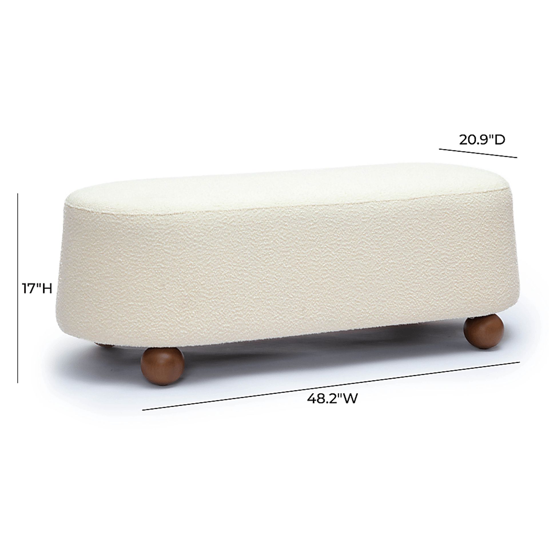 Innitou I Cream Large Ottoman - Image 6