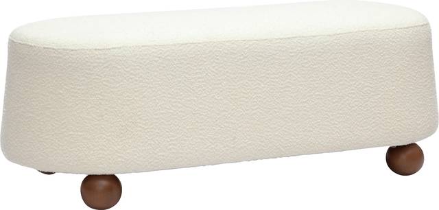 Innitou I Cream Large Ottoman - Thumbnail - Image 1