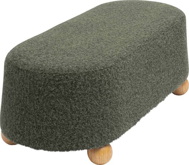 Innitou II Forest Green Large Ottoman - Thumbnail - Image 4