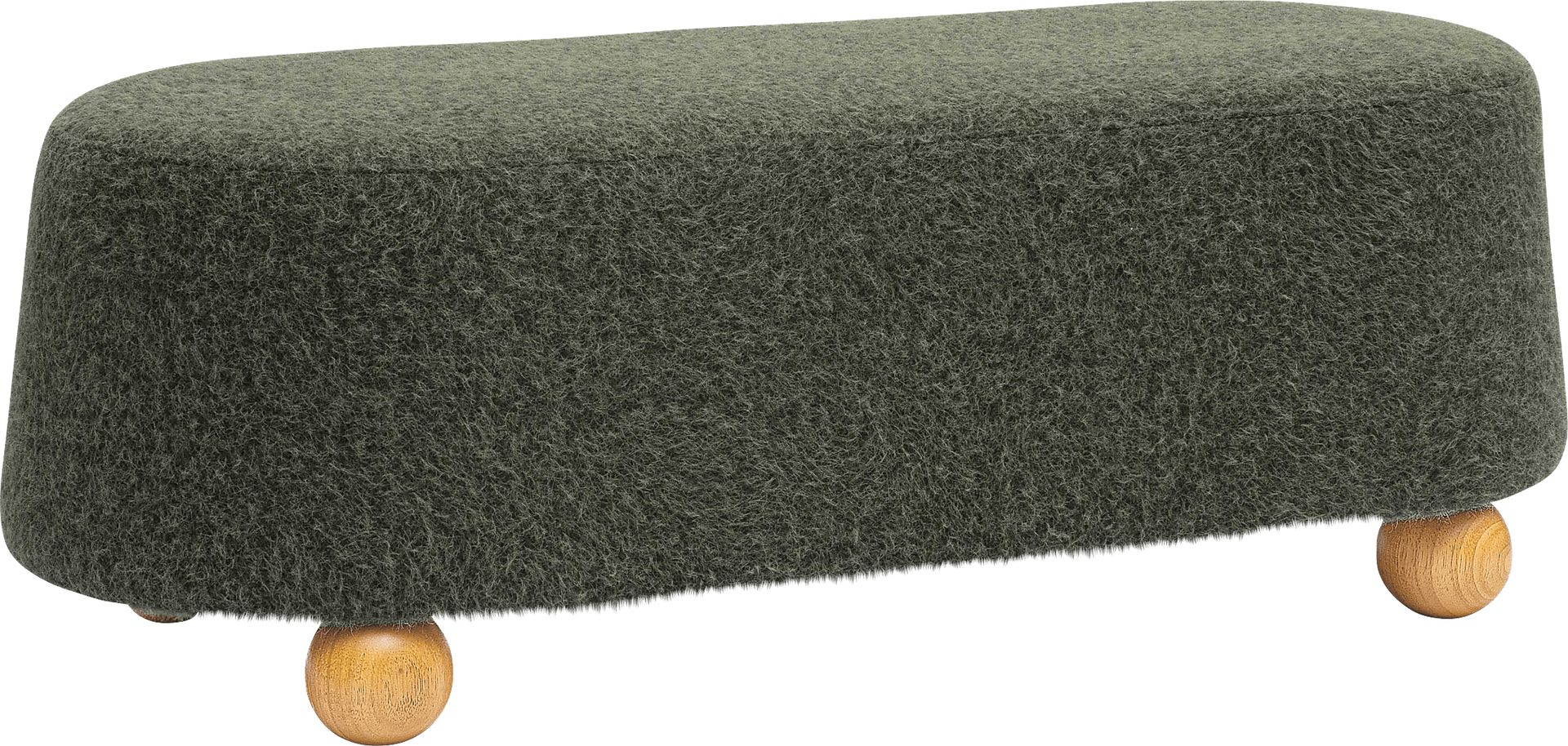 Innitou II Forest Green Large Ottoman - Image 1