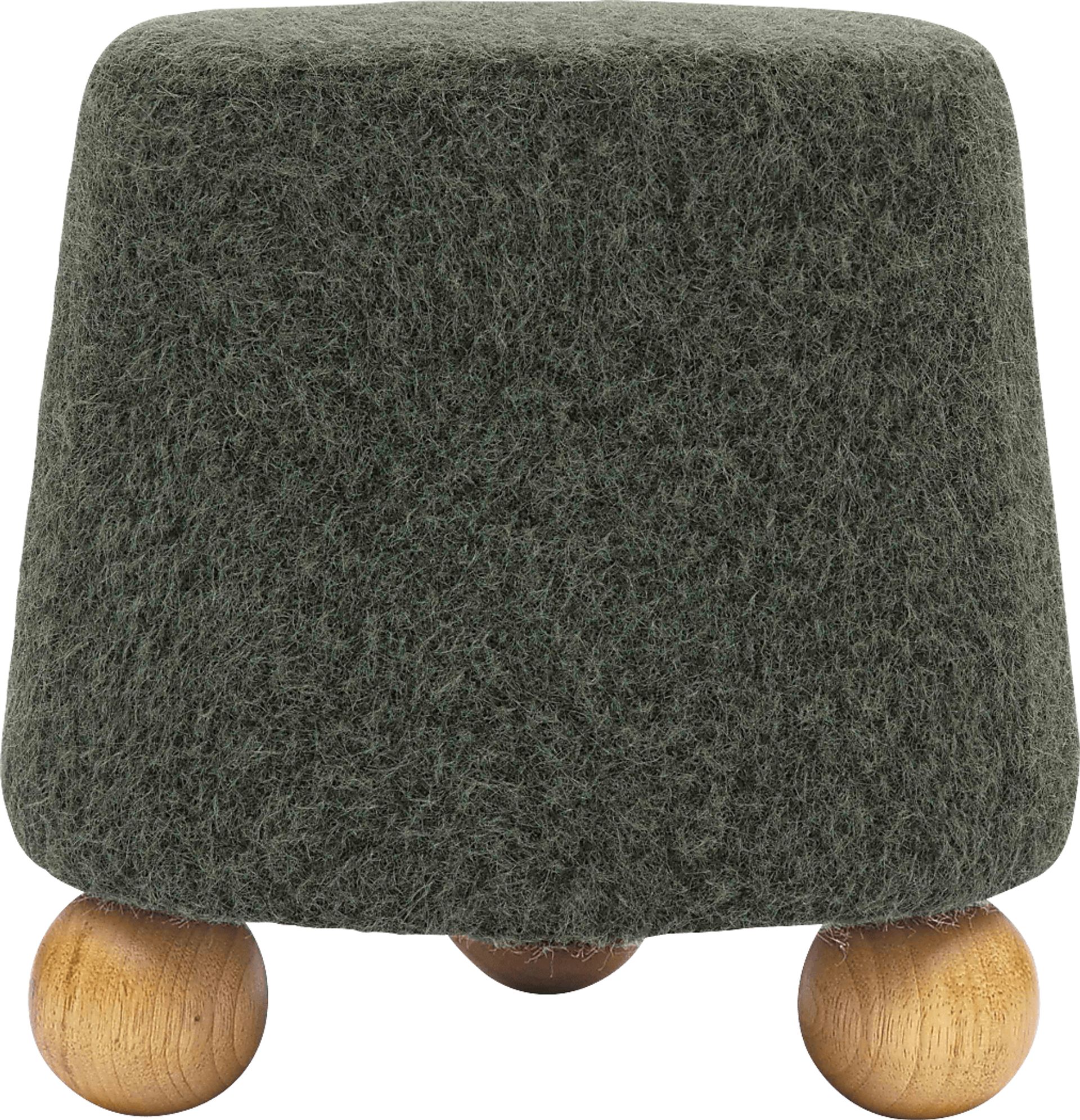 Innitou II Forest Green Small Ottoman - Image 1