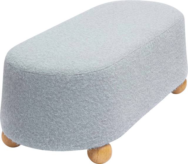 Innitou II Gray Large Ottoman - Thumbnail - Image 4
