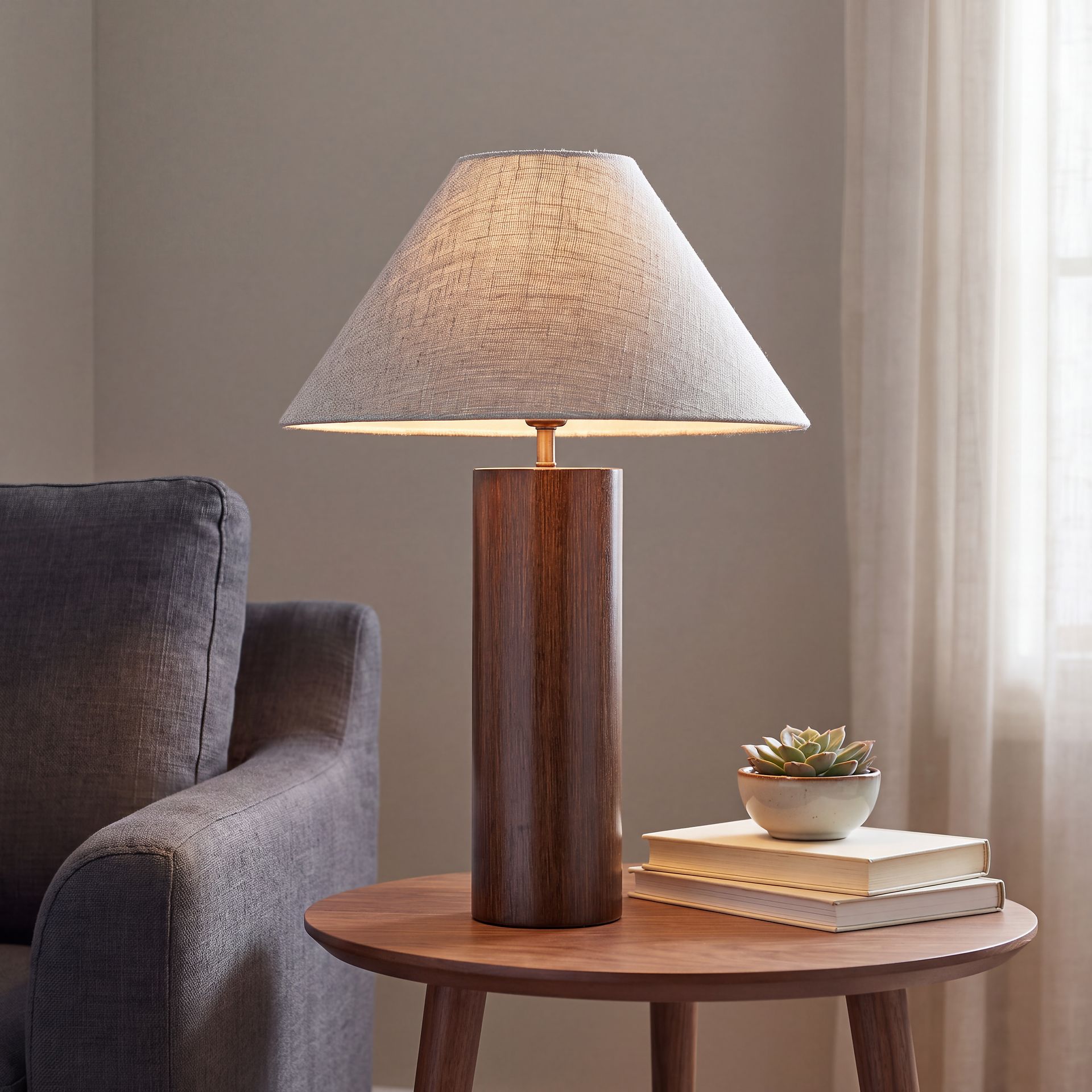 Innsbruck Strasse Walnut Lamp - Image 6