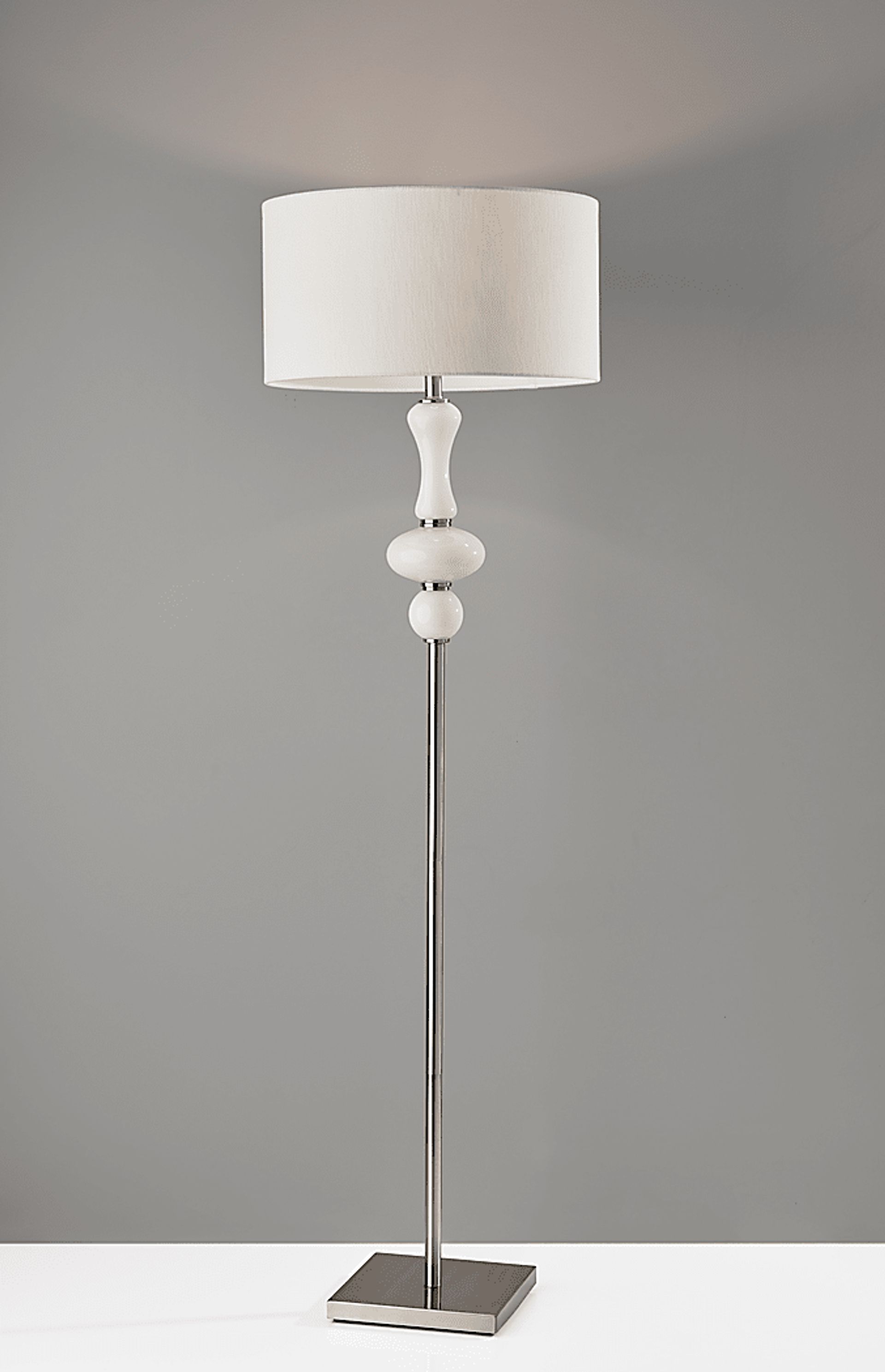 Innsbruck Way White Floor Lamp - Image 2