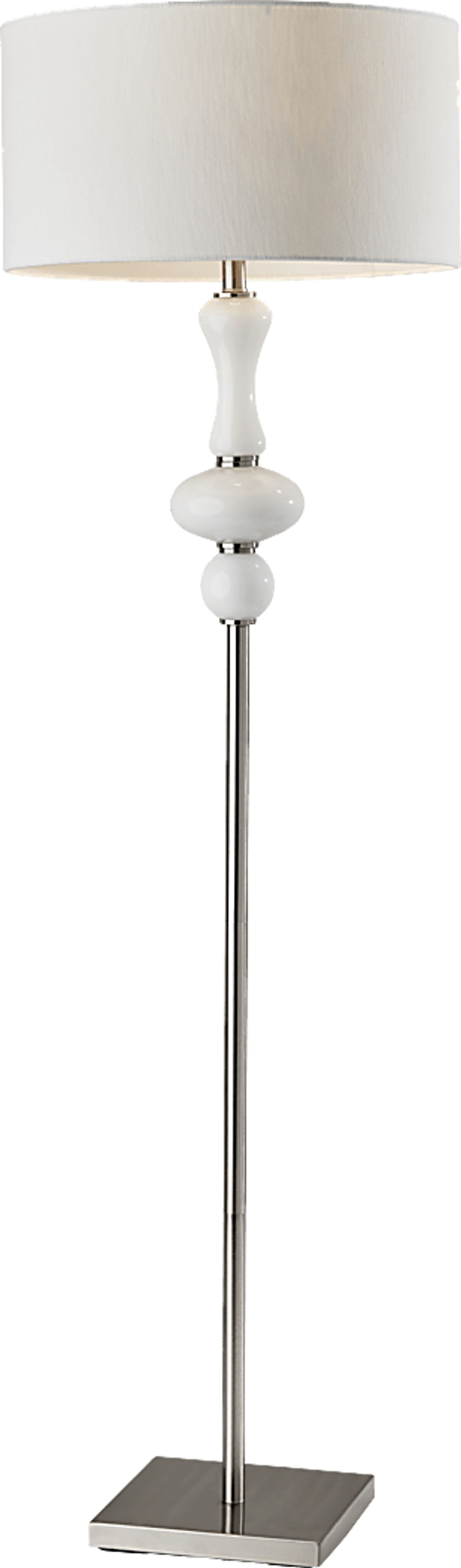 Innsbruck Way White Floor Lamp - Image 1