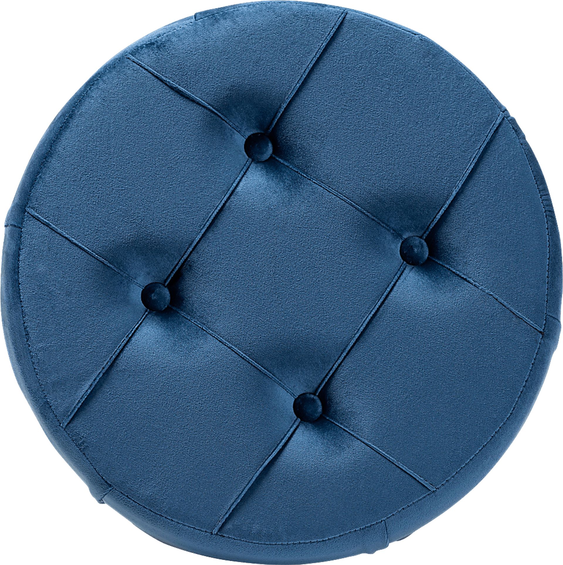 Inona Blue Ottoman - Image 2