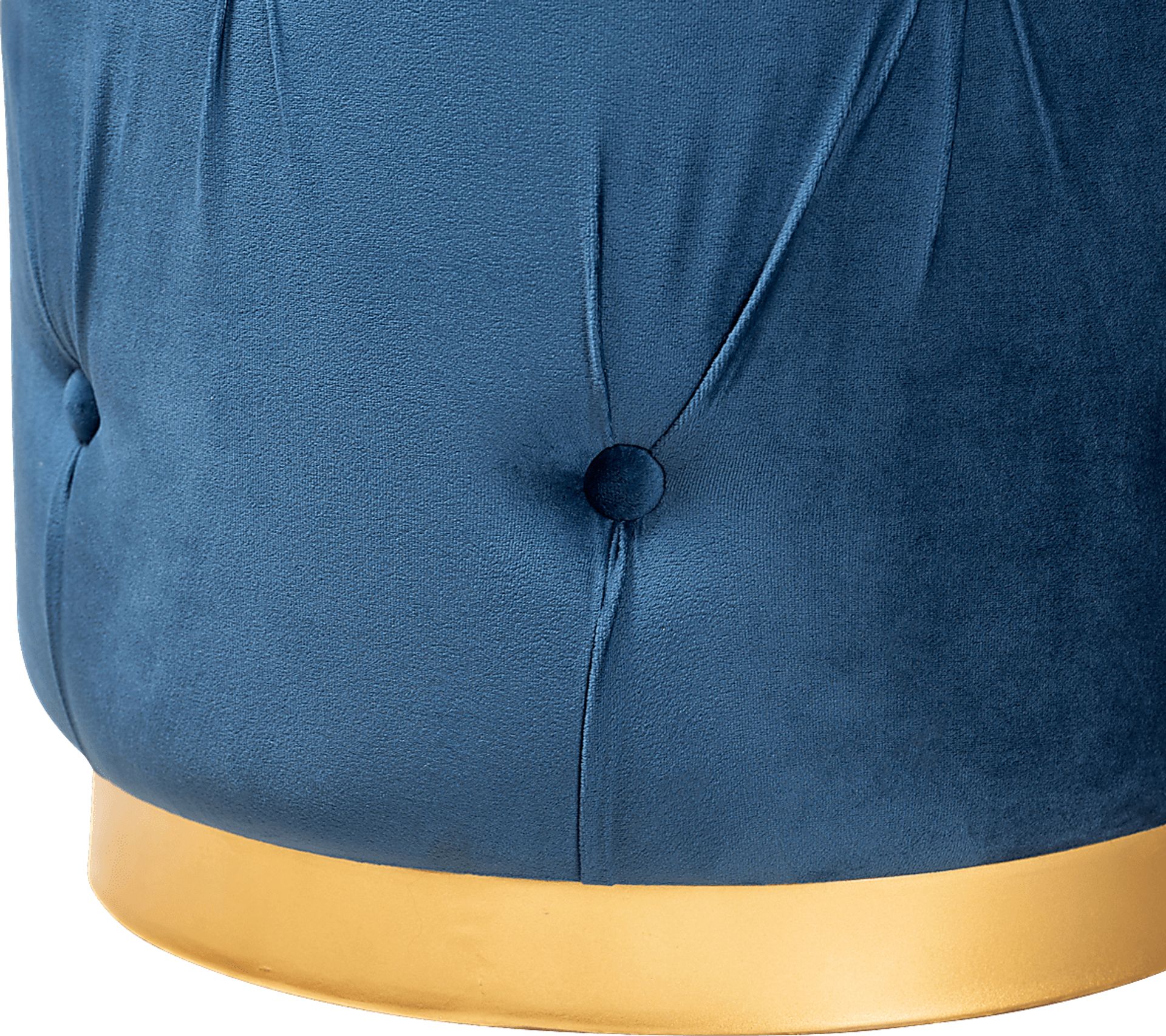 Inona Blue Ottoman - Image 3