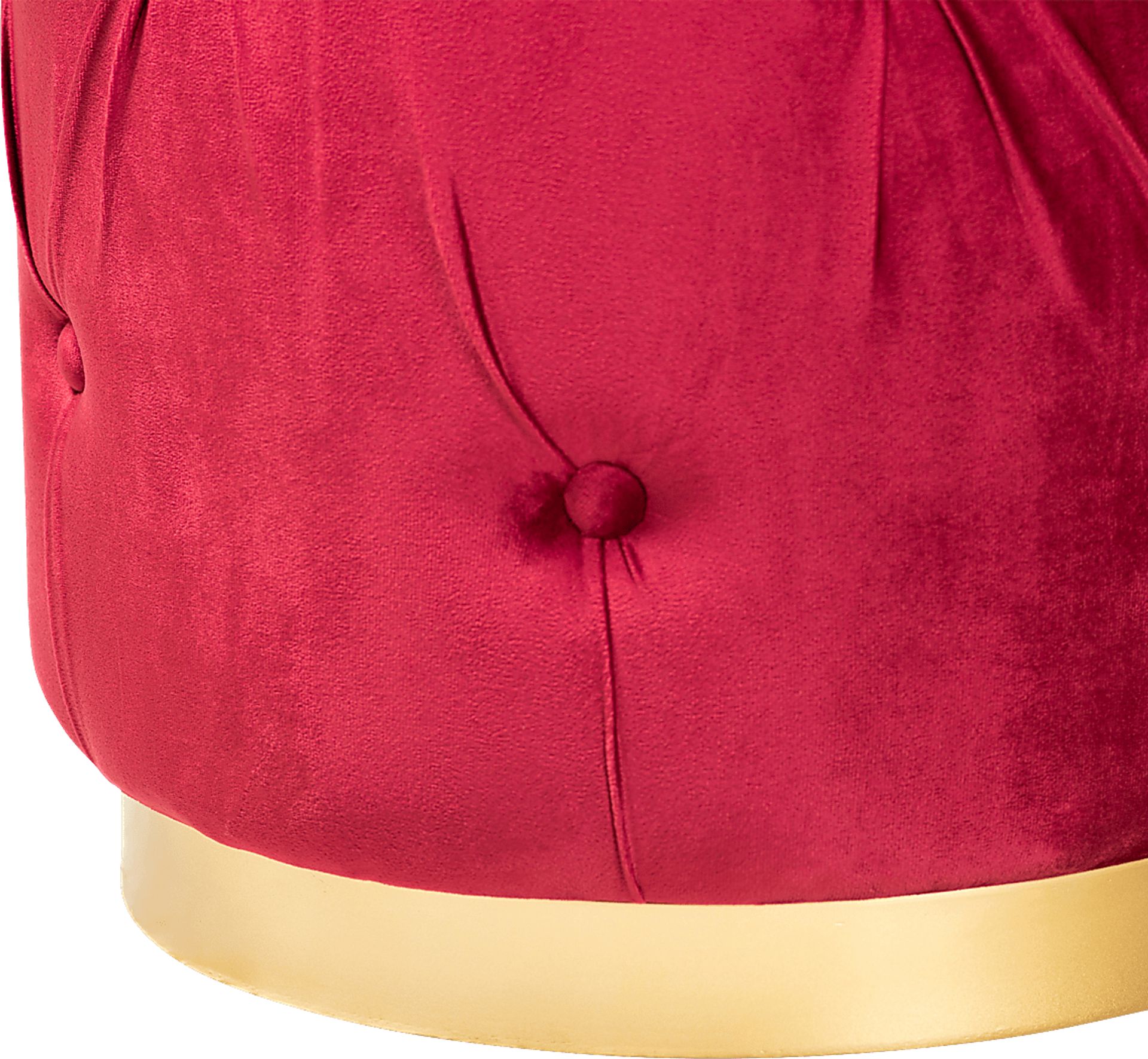 Inona Red Ottoman - Image 3