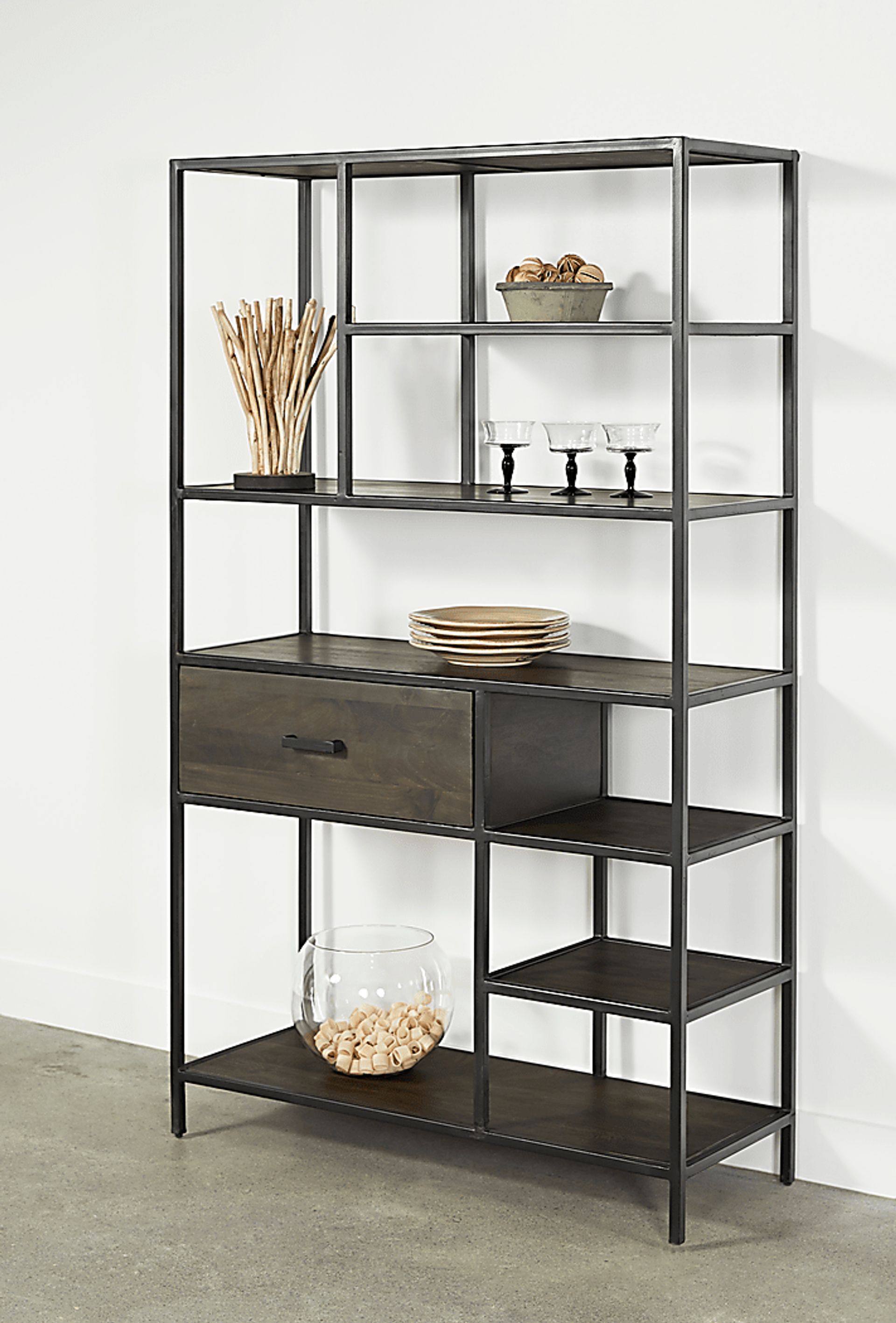 Insdale Gray Bookcase - Image 4