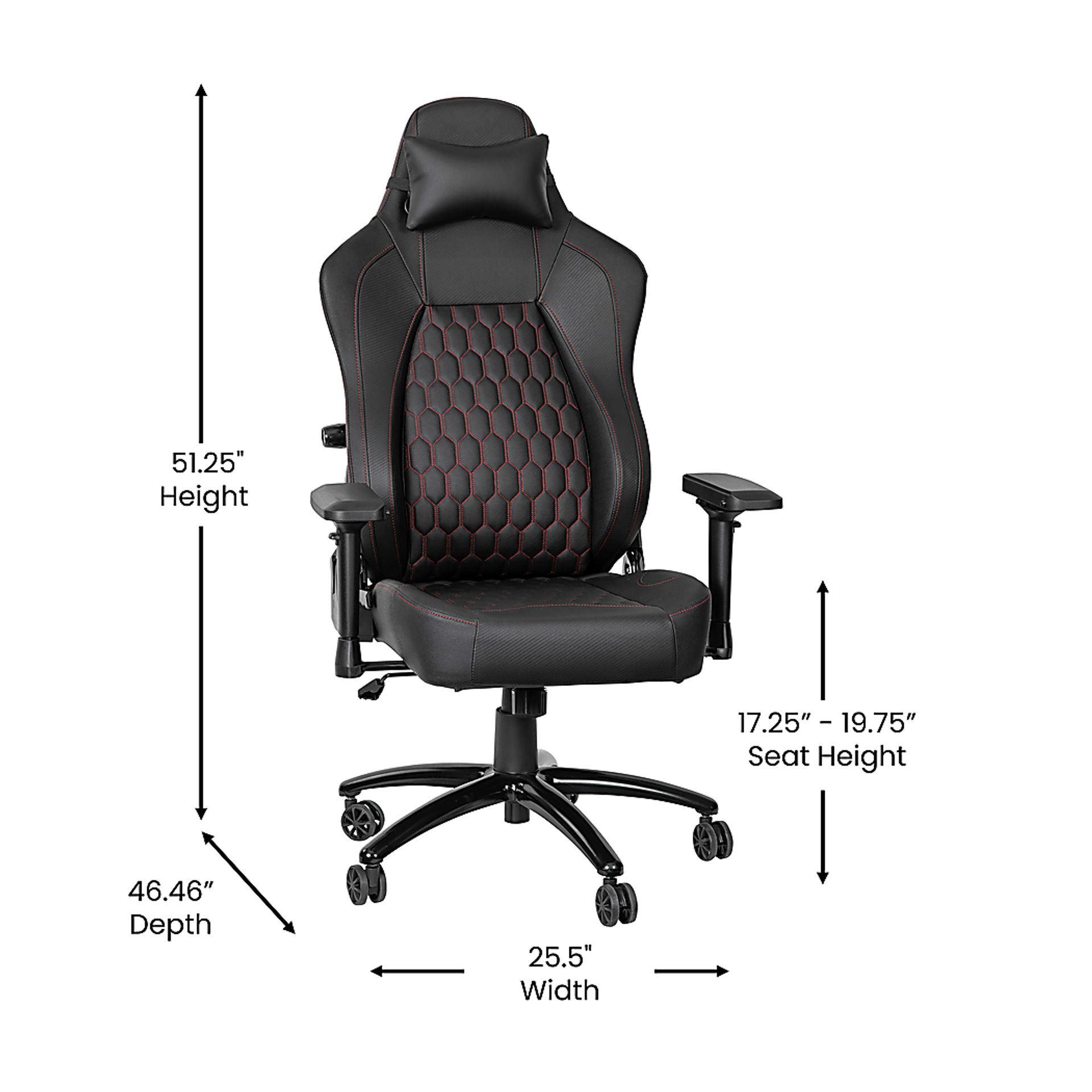 Inshbride Red Office Chair - Image 15