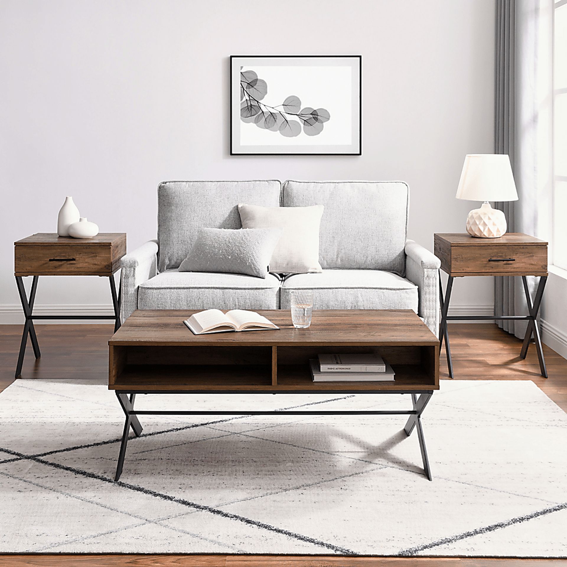 Inskip Brown Occasional Set, Set of 3 - Image 2