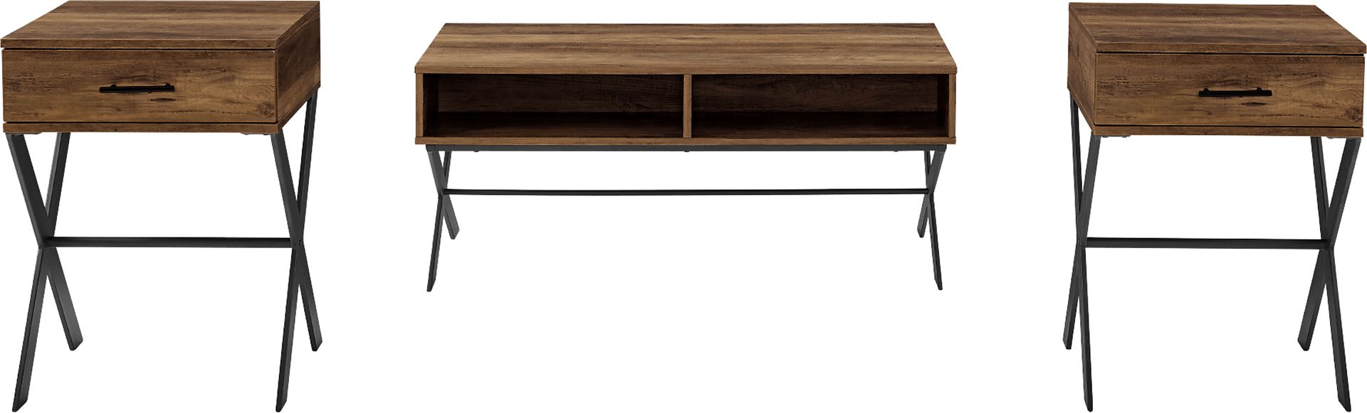 Inskip Brown Occasional Set, Set of 3 - Image 1
