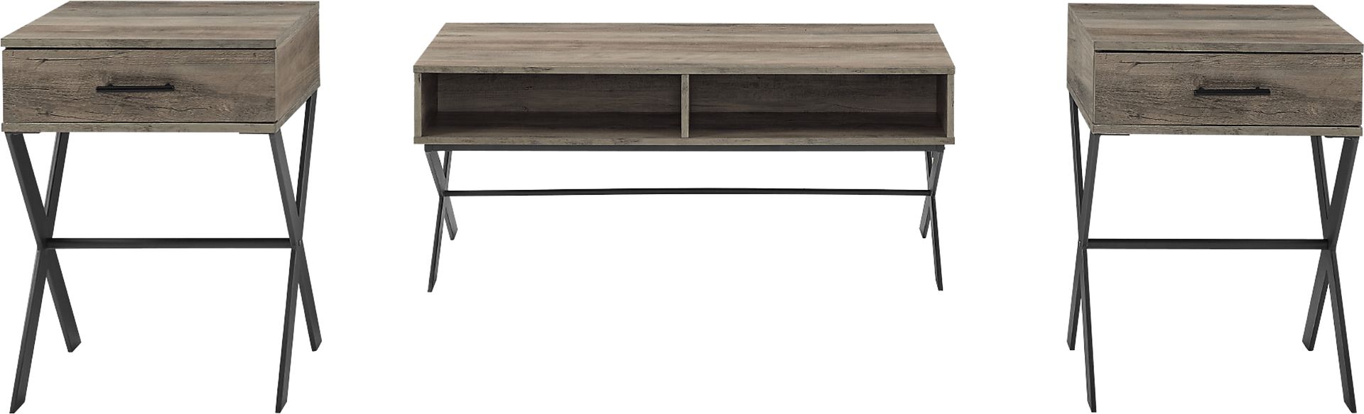 Inskip Gray Occasional Set, Set of 3 - Image 1