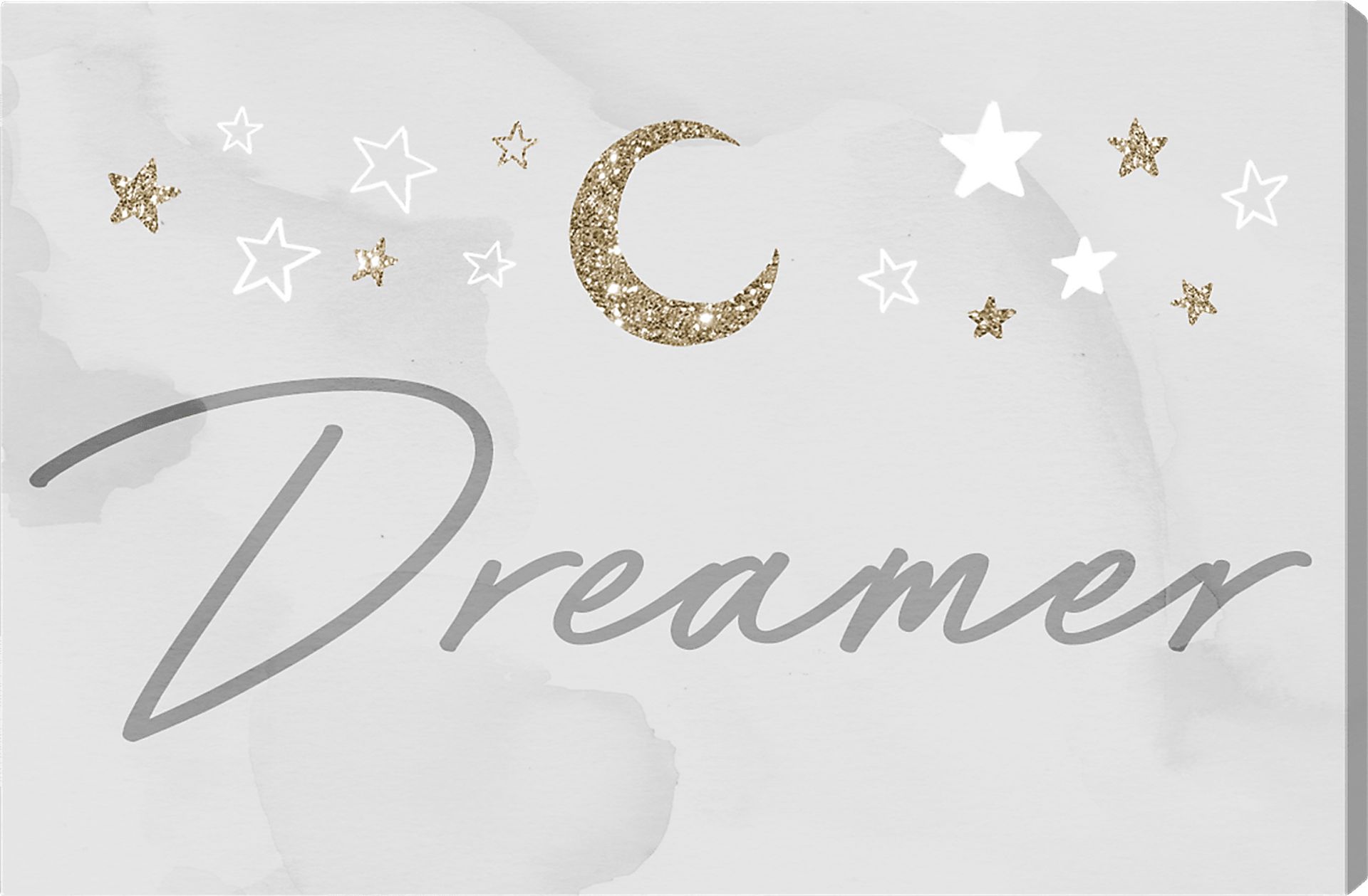 Inspirational Dreams Gray Artwork - Image 1