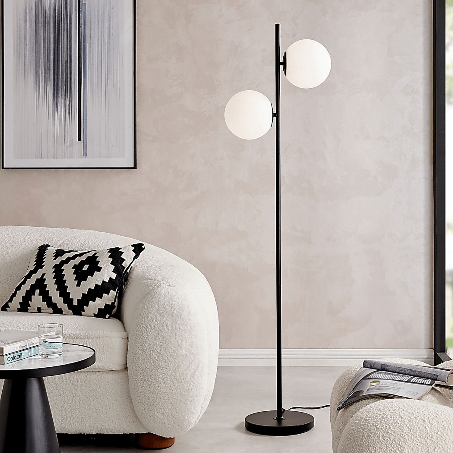 Interlake Place Black Floor Lamp - Image 2