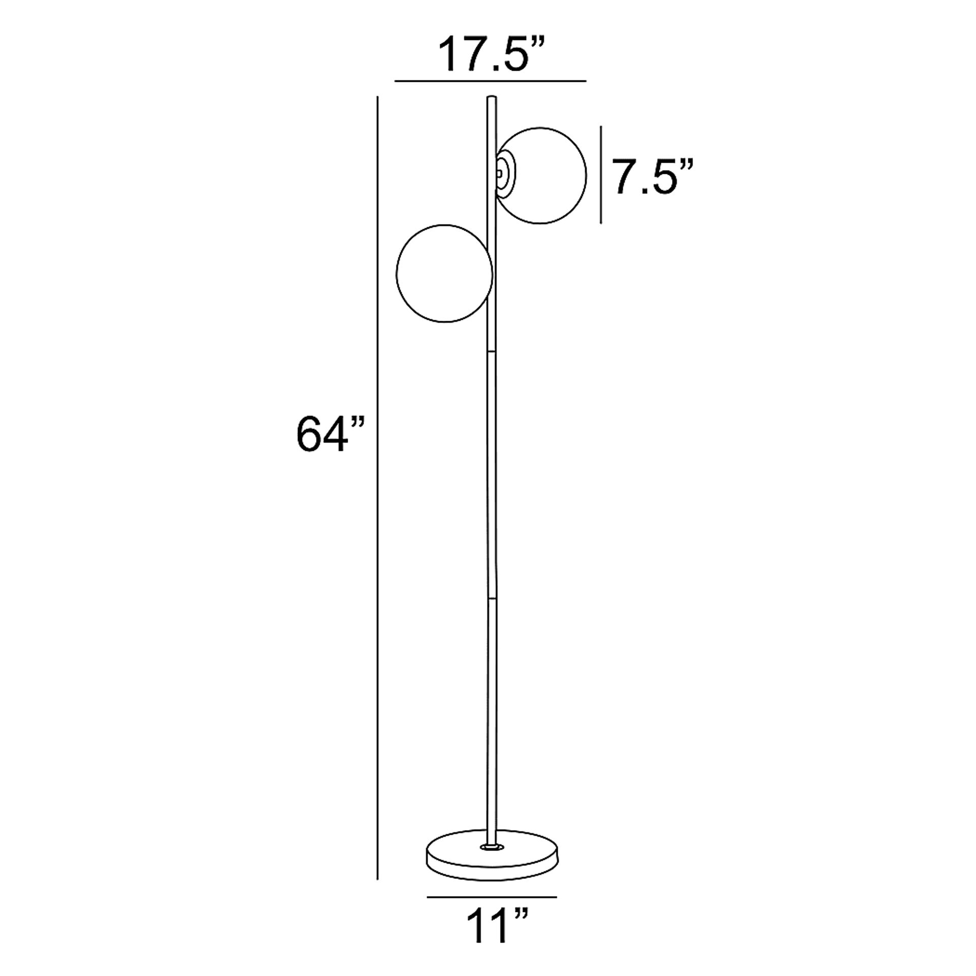 Interlake Place Black Floor Lamp - Image 4