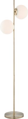 Interlake Place Gold Floor Lamp