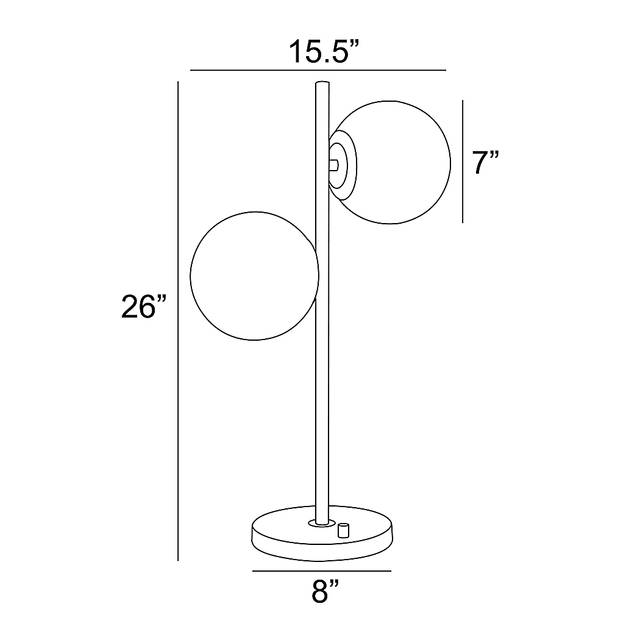 Interlake Place Gold Lamp - Thumbnail - Image 4