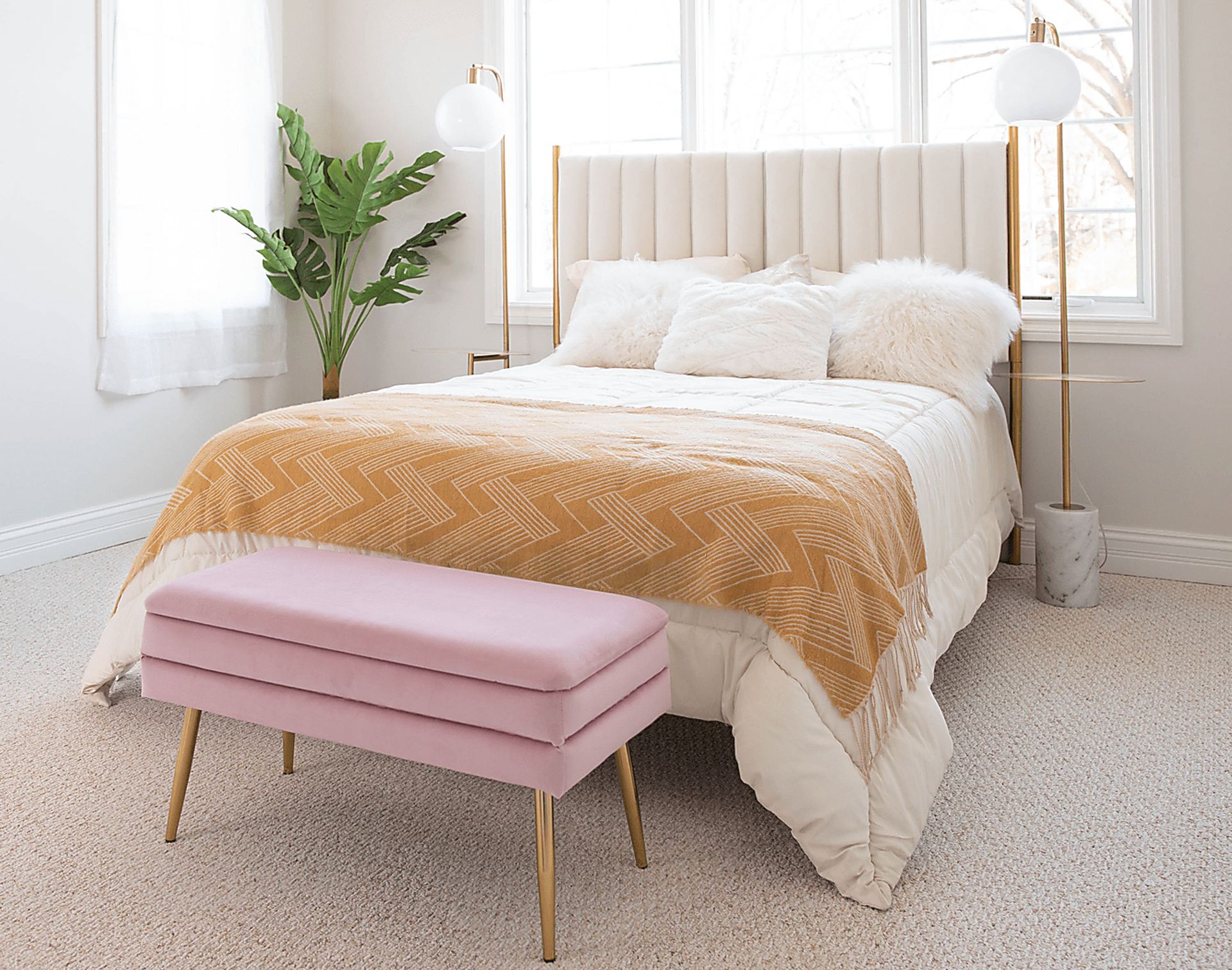 Interlaken Blush Accent Bench - Image 11