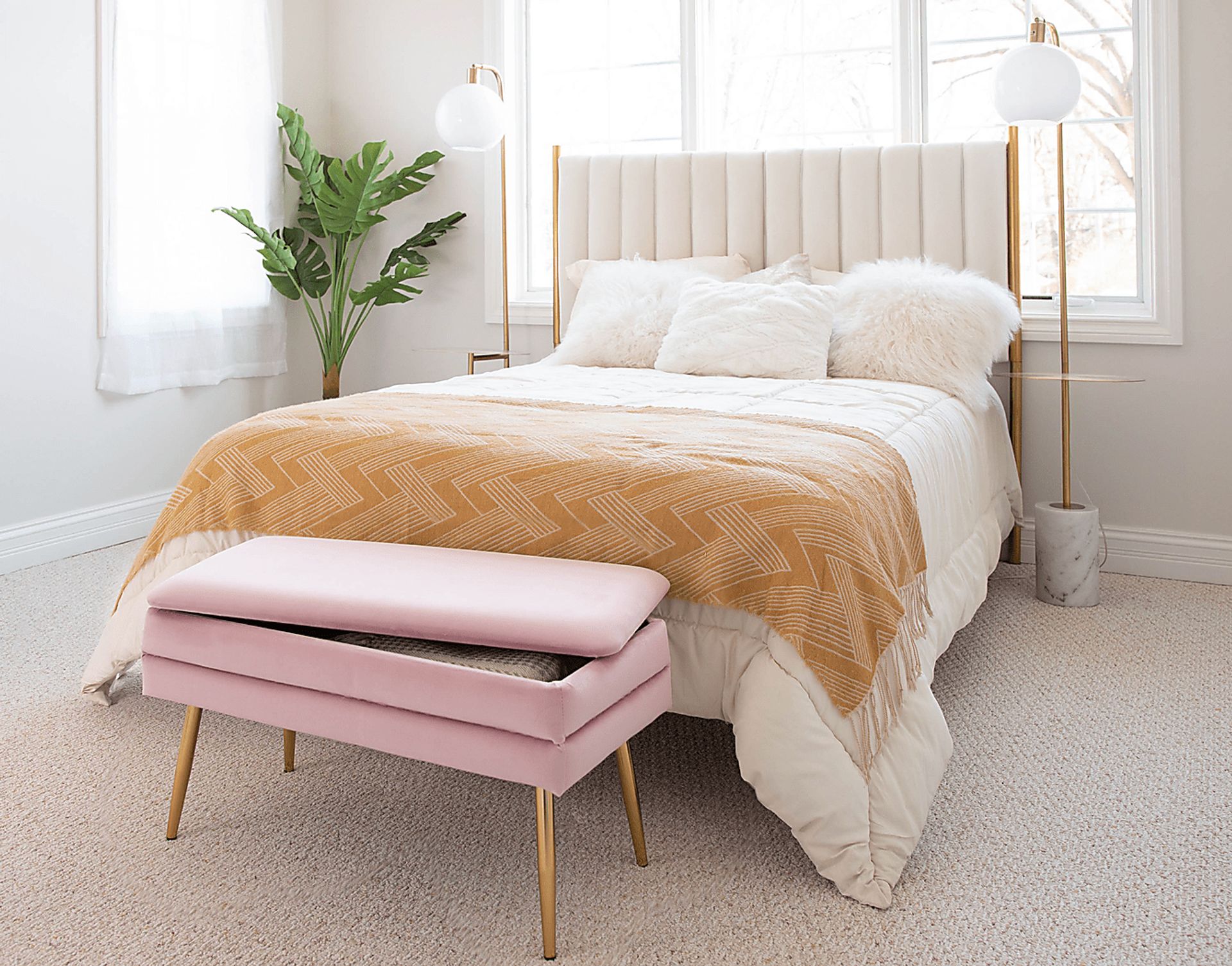 Interlaken Blush Accent Bench - Image 12