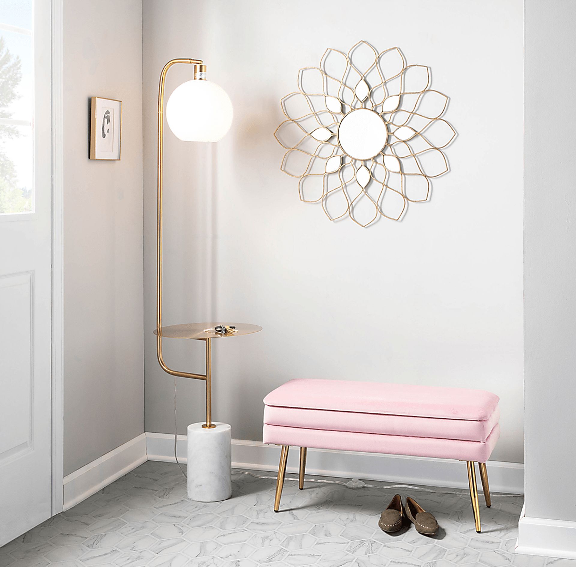 Interlaken Blush Accent Bench - Image 13