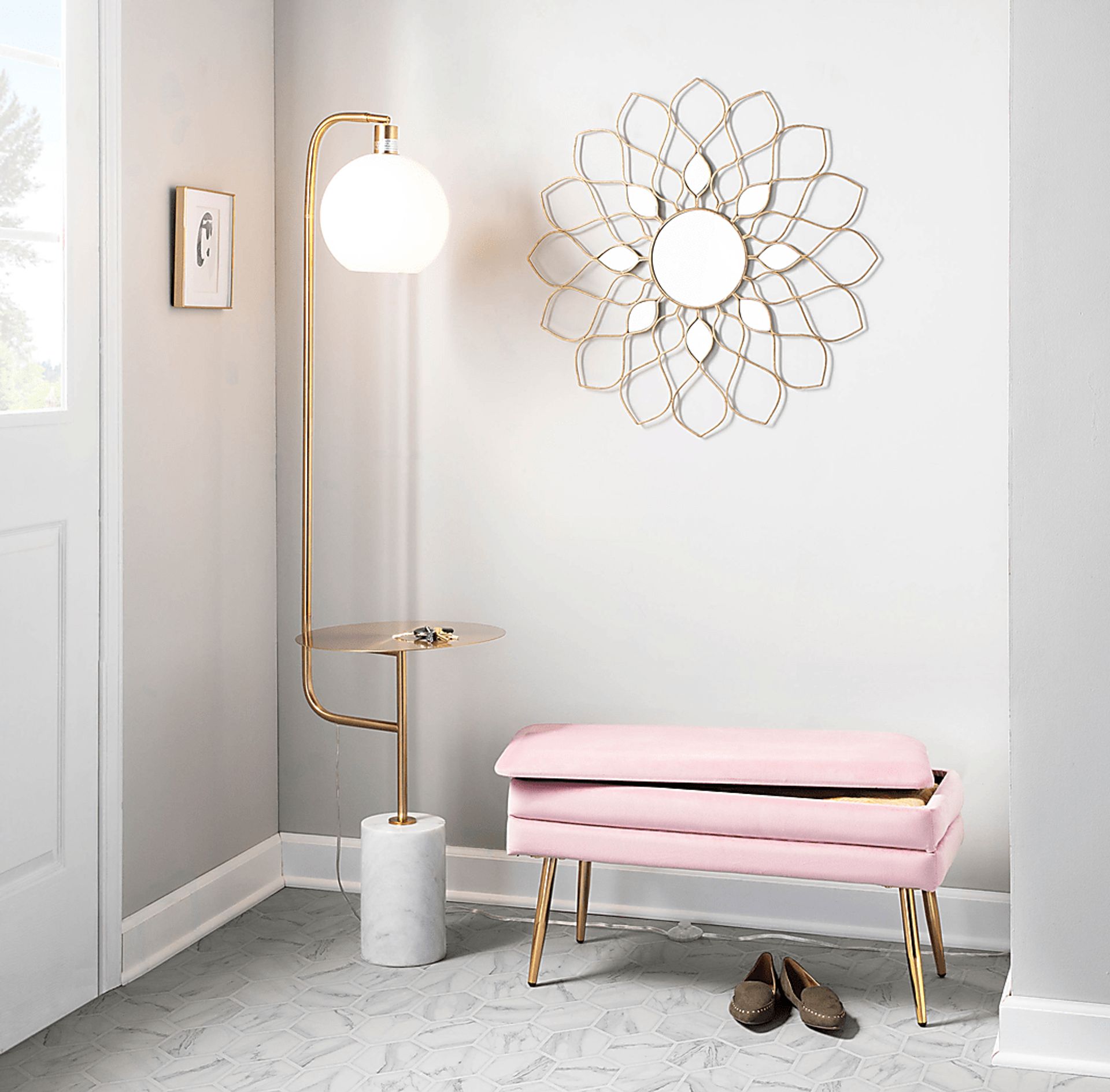 Interlaken Blush Accent Bench - Image 14